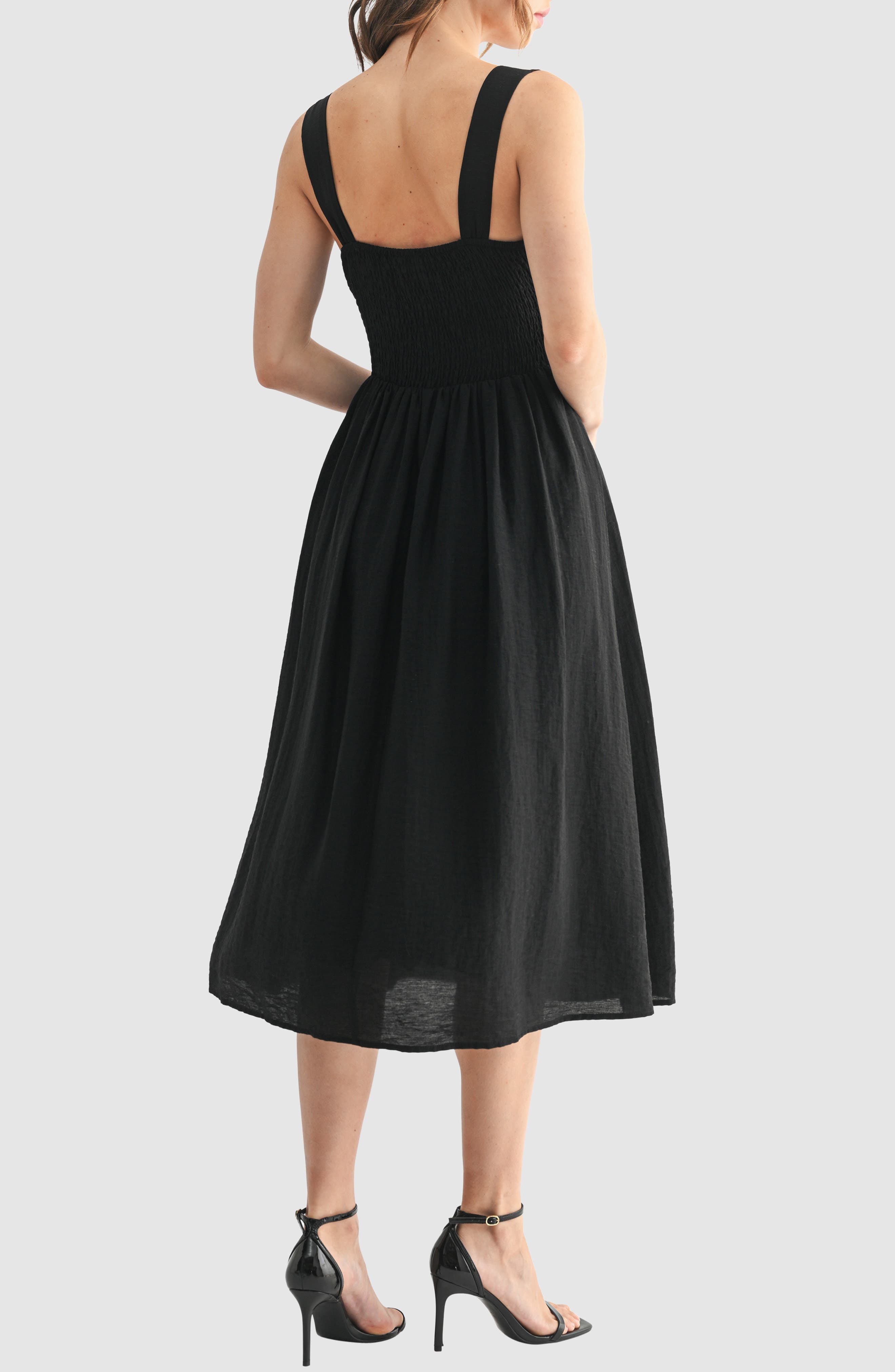 Tie Neck Midi Sundress - image 2