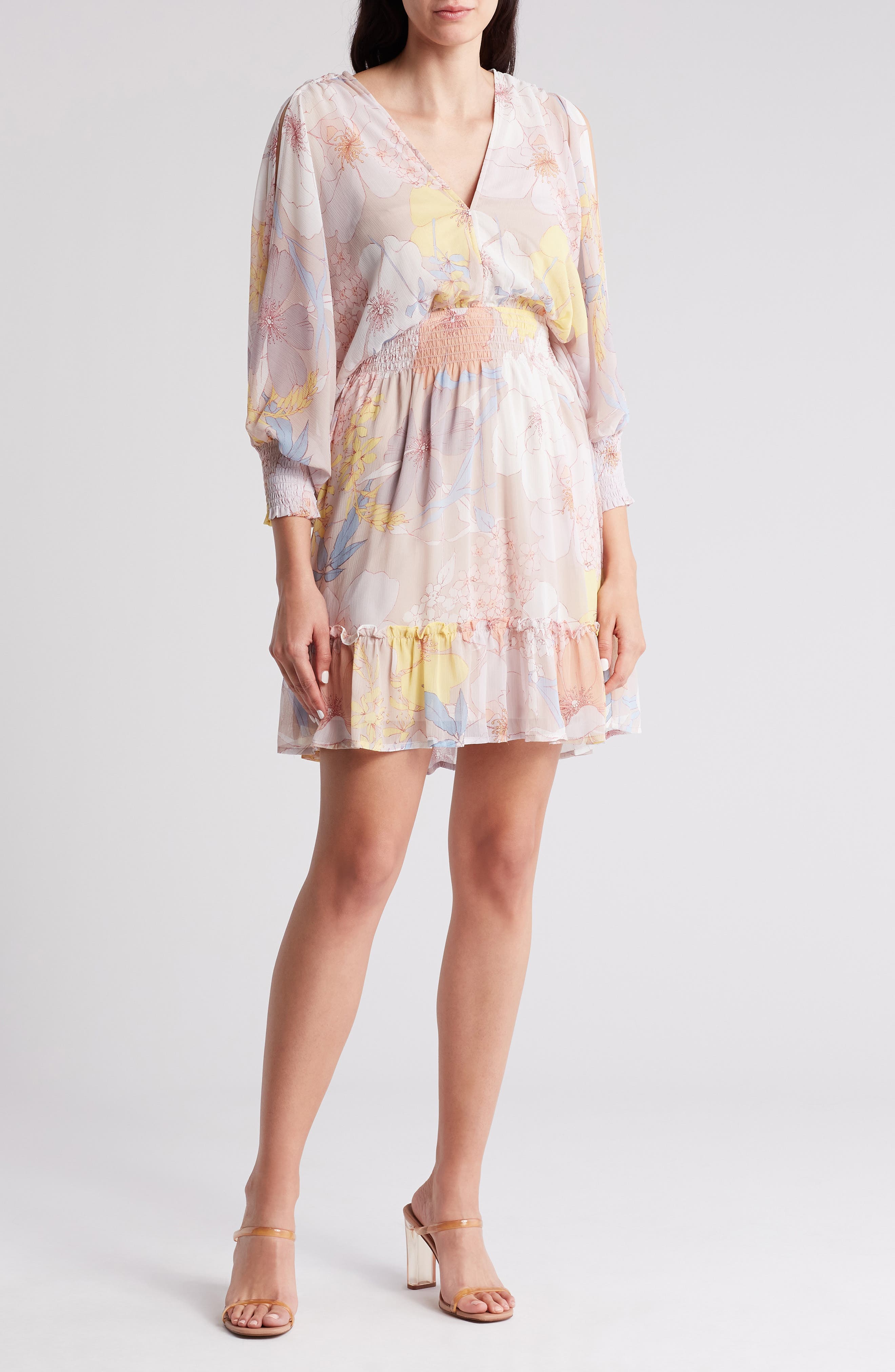 Open Back Long Sleeve Dress - image 1