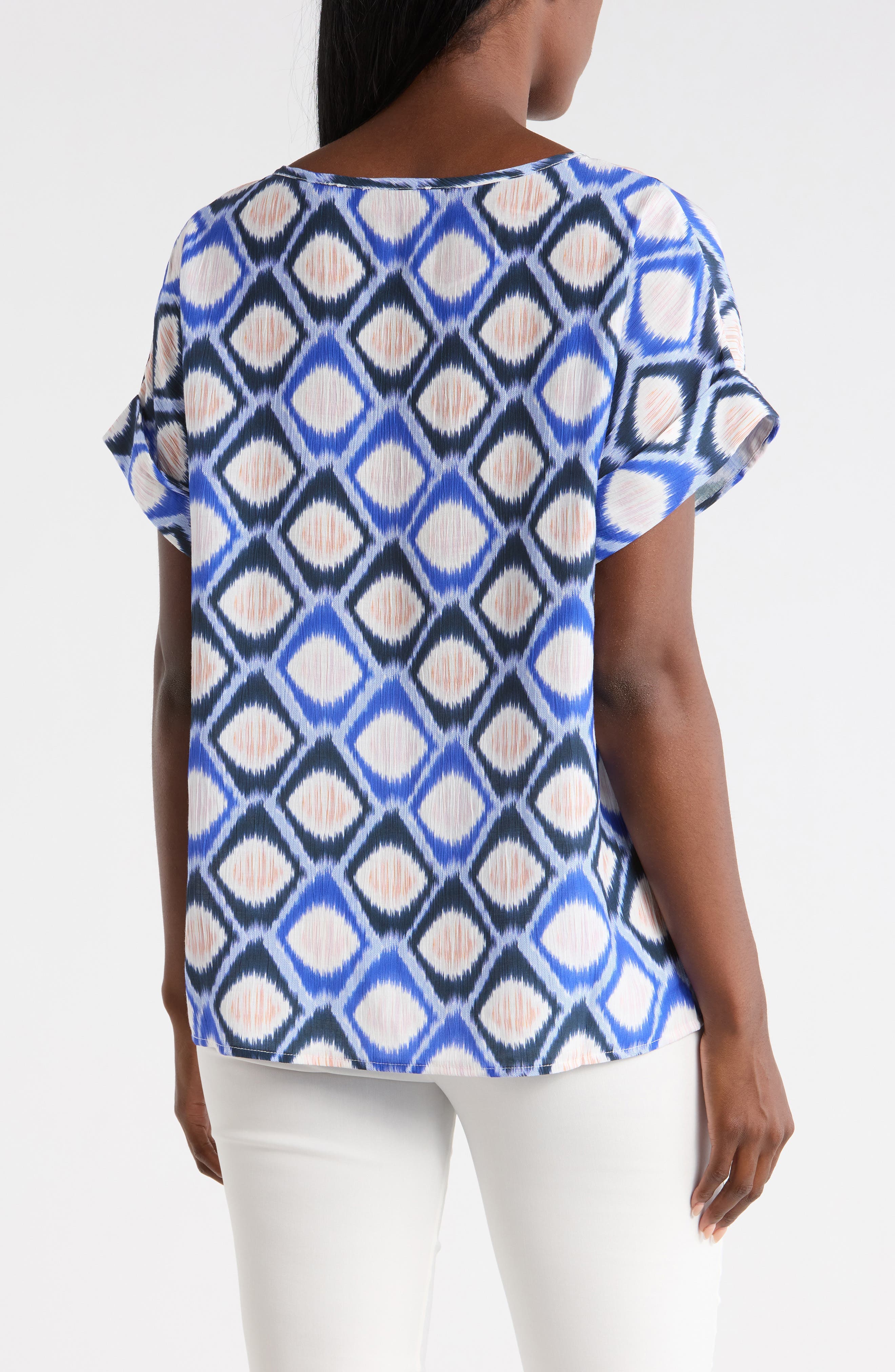 Honeycomb Print Top - image 4
