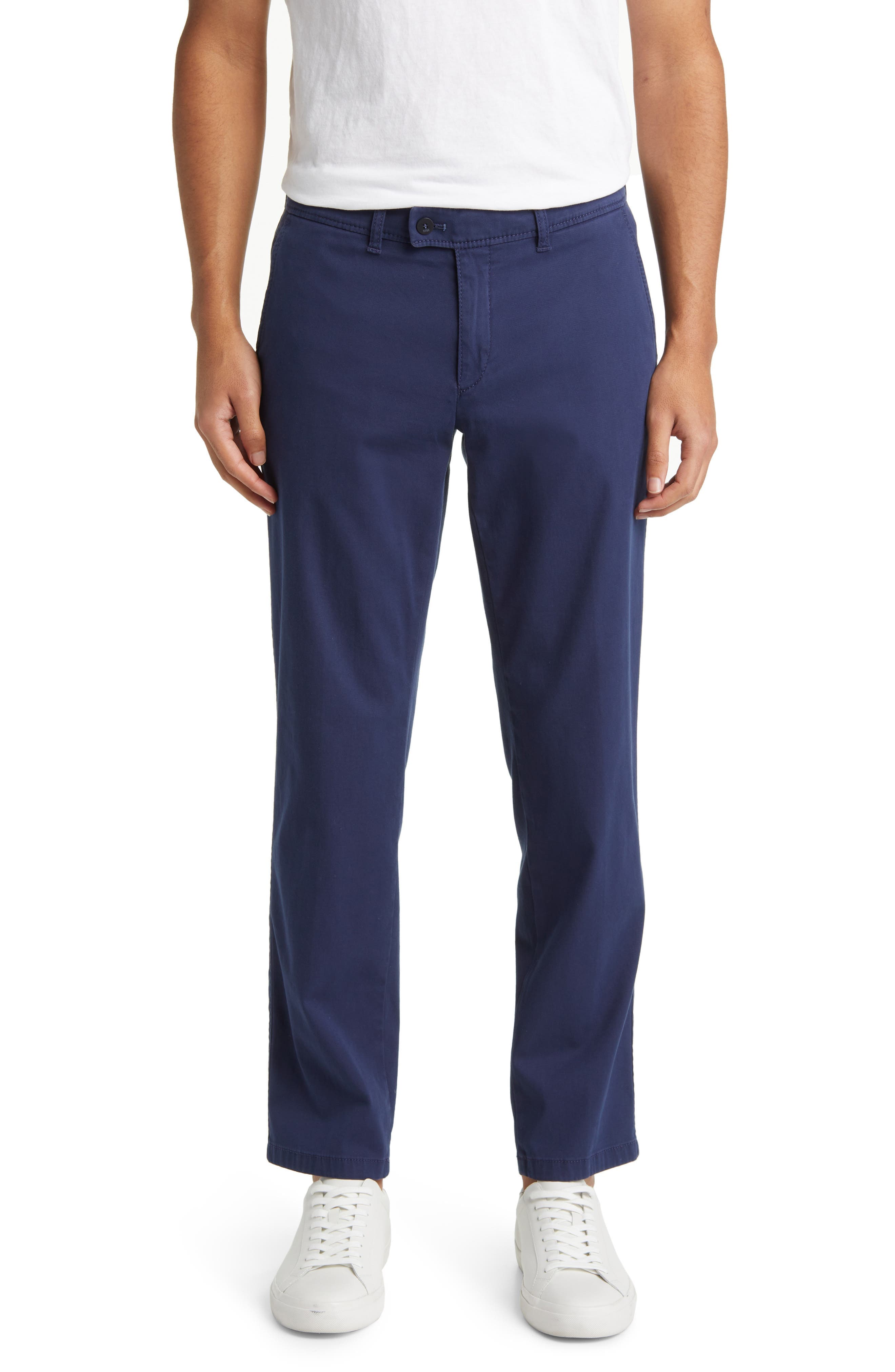 Evans Regular Fit Flat Front Chino Pants - image 5