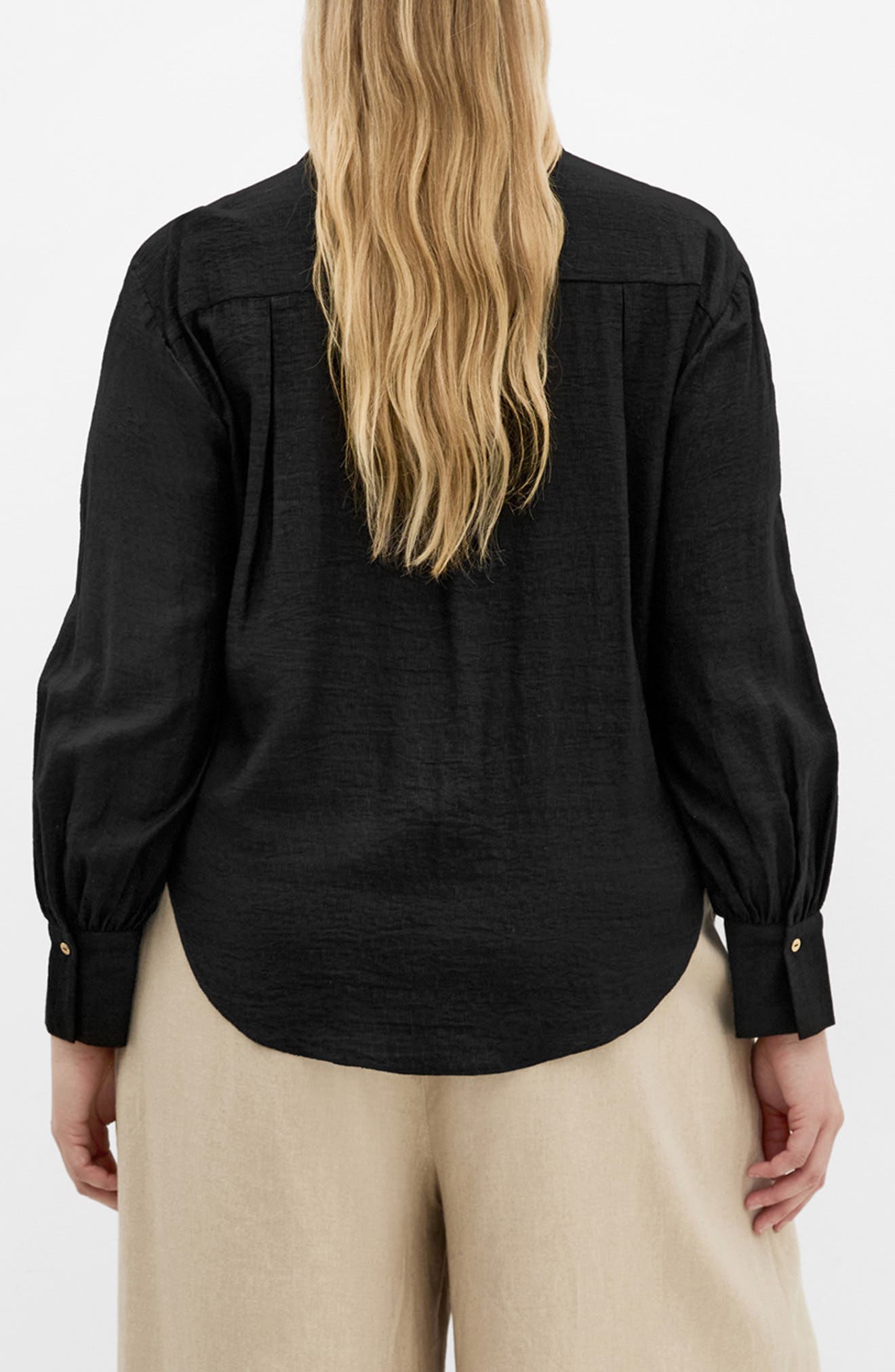 Rosabella Tie Hem Button-Up Shirt - image 2
