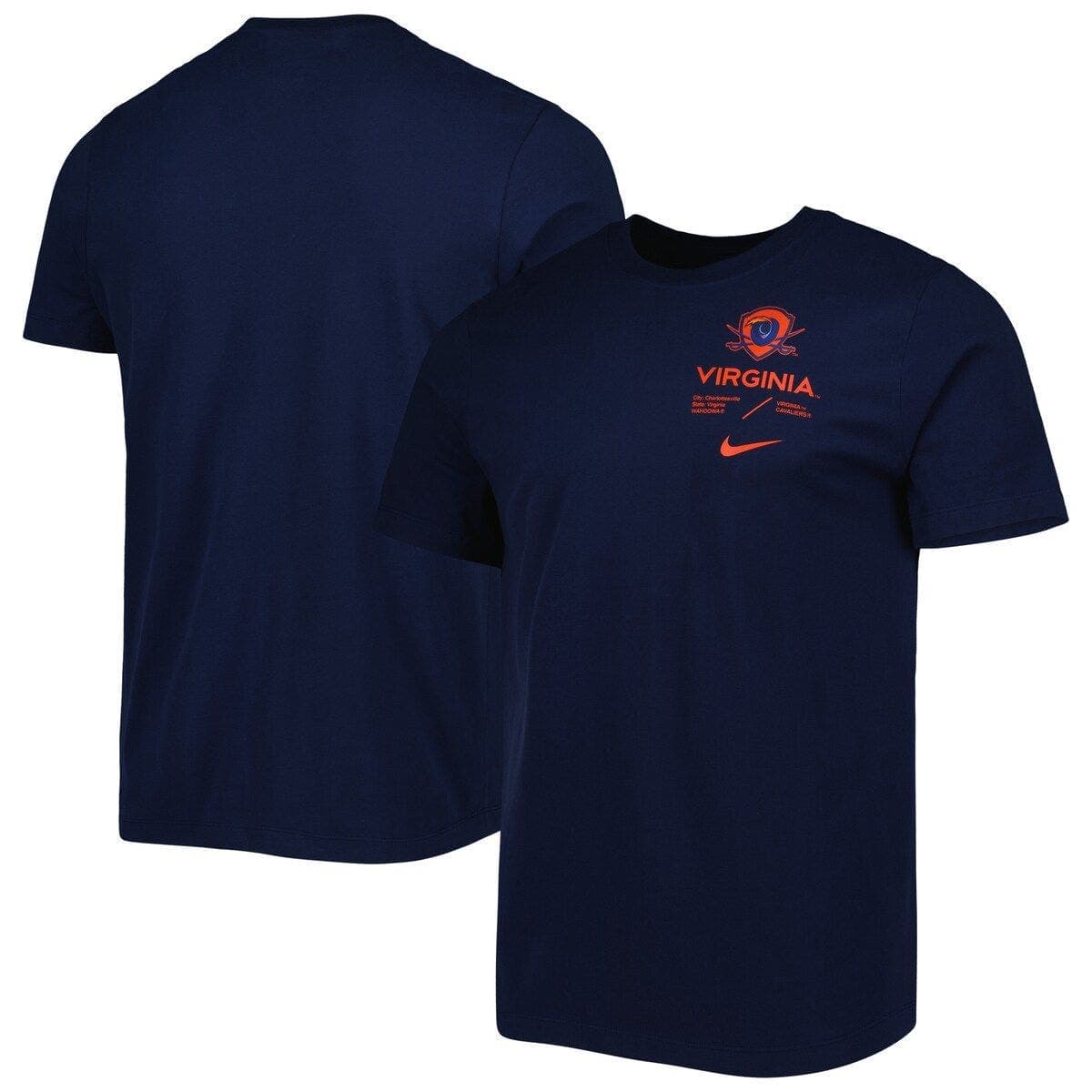 Men's Nike Navy Virginia Cavaliers Team Practice Performance T-Shirt - image 1