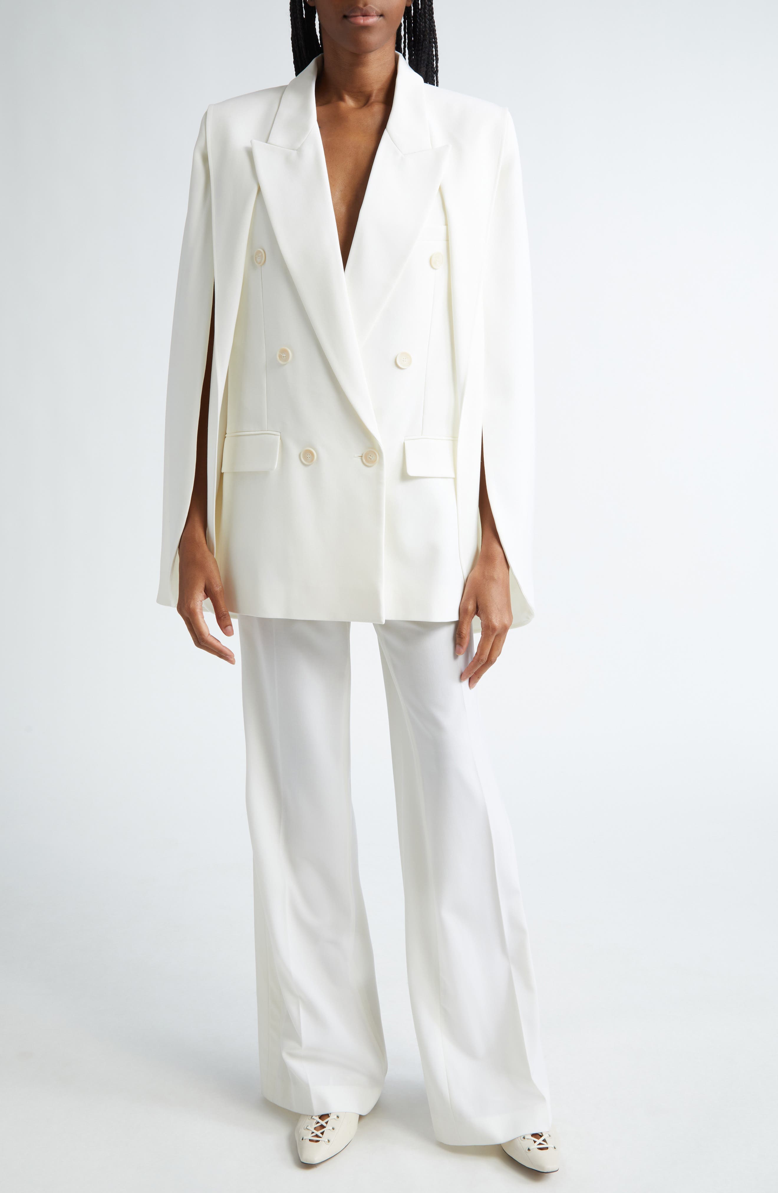 Iconic Stretch Wool Flare Leg Pants - image 2