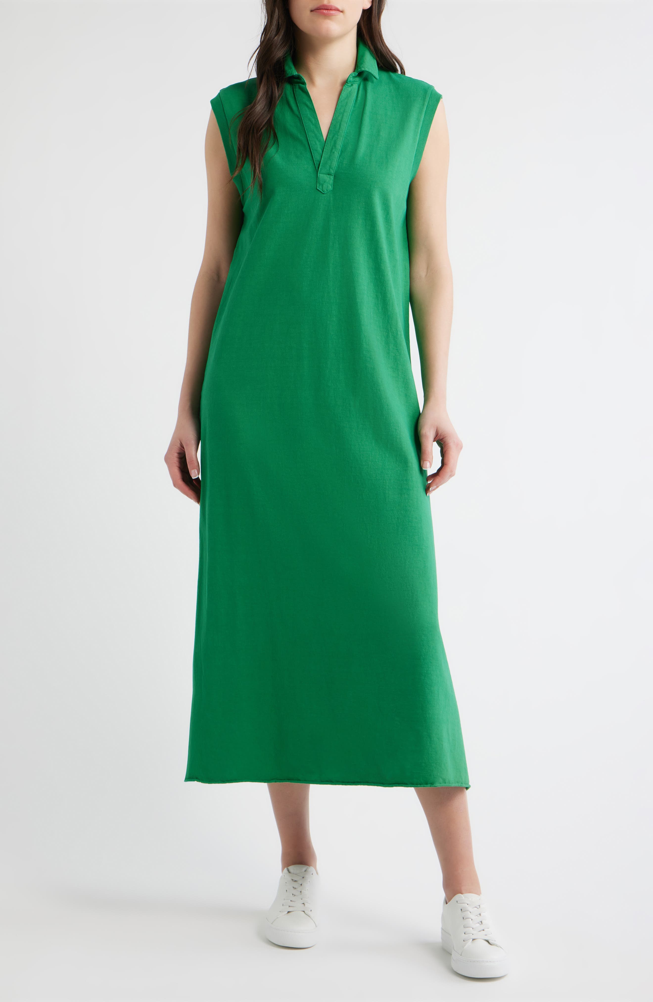Lillian Sleeveless Cotton Polo Dress - image 1
