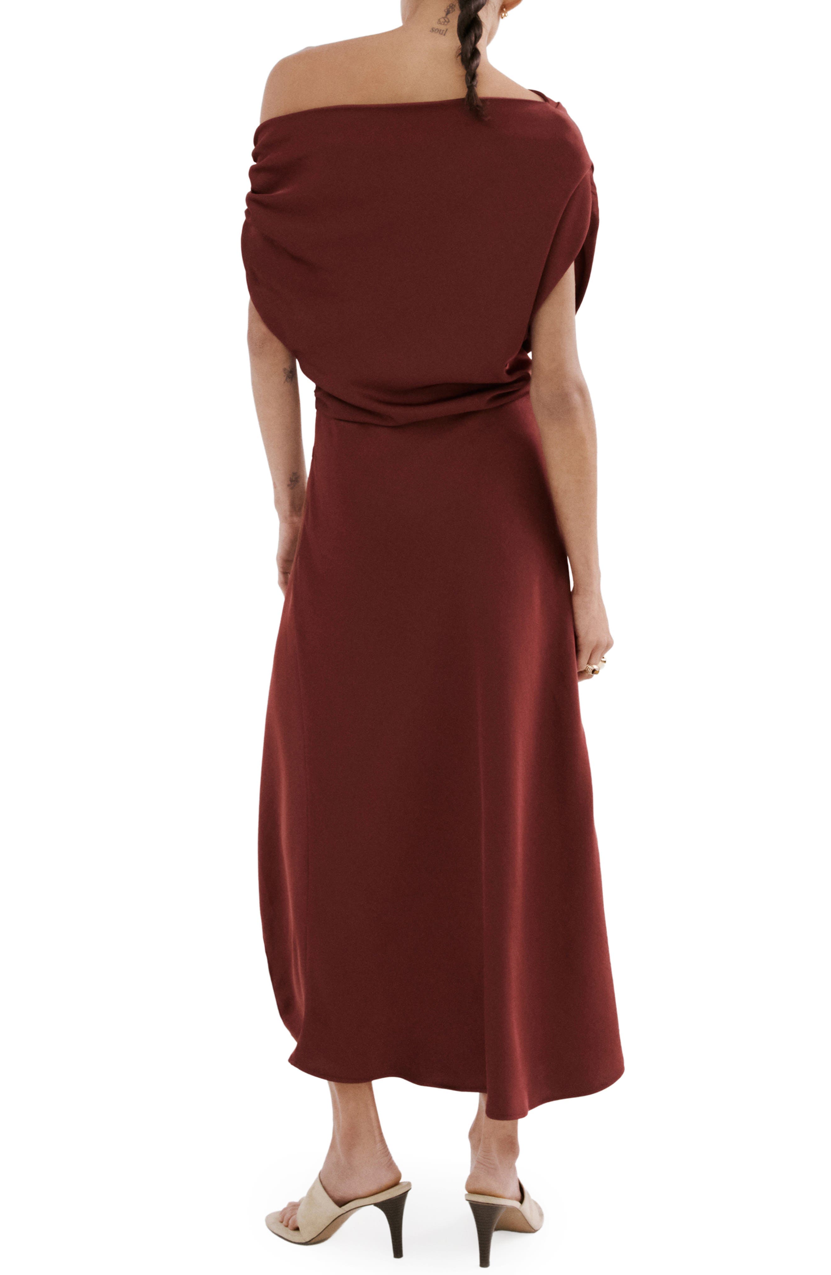 One-Shoulder High-Low Cocktail Dress - image 2