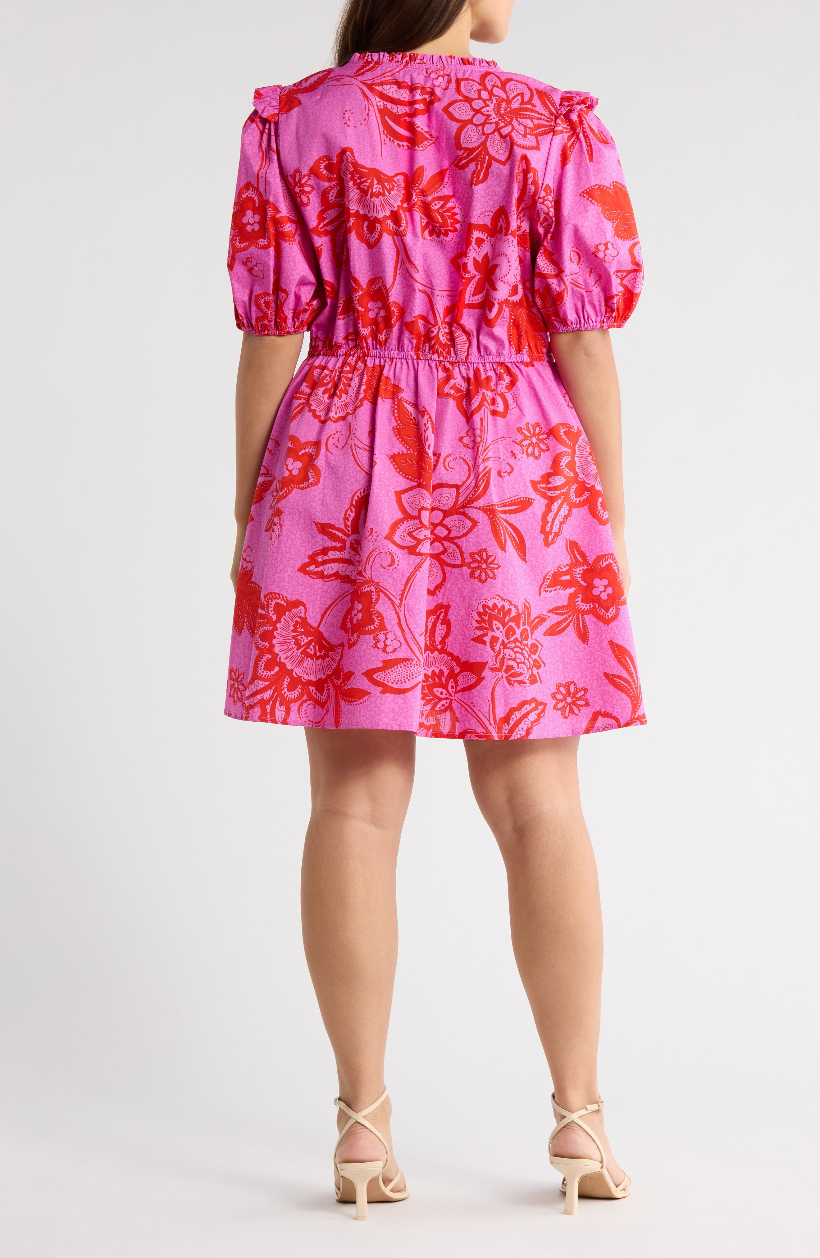 Weirly Floral Print Cotton Dress - image 2