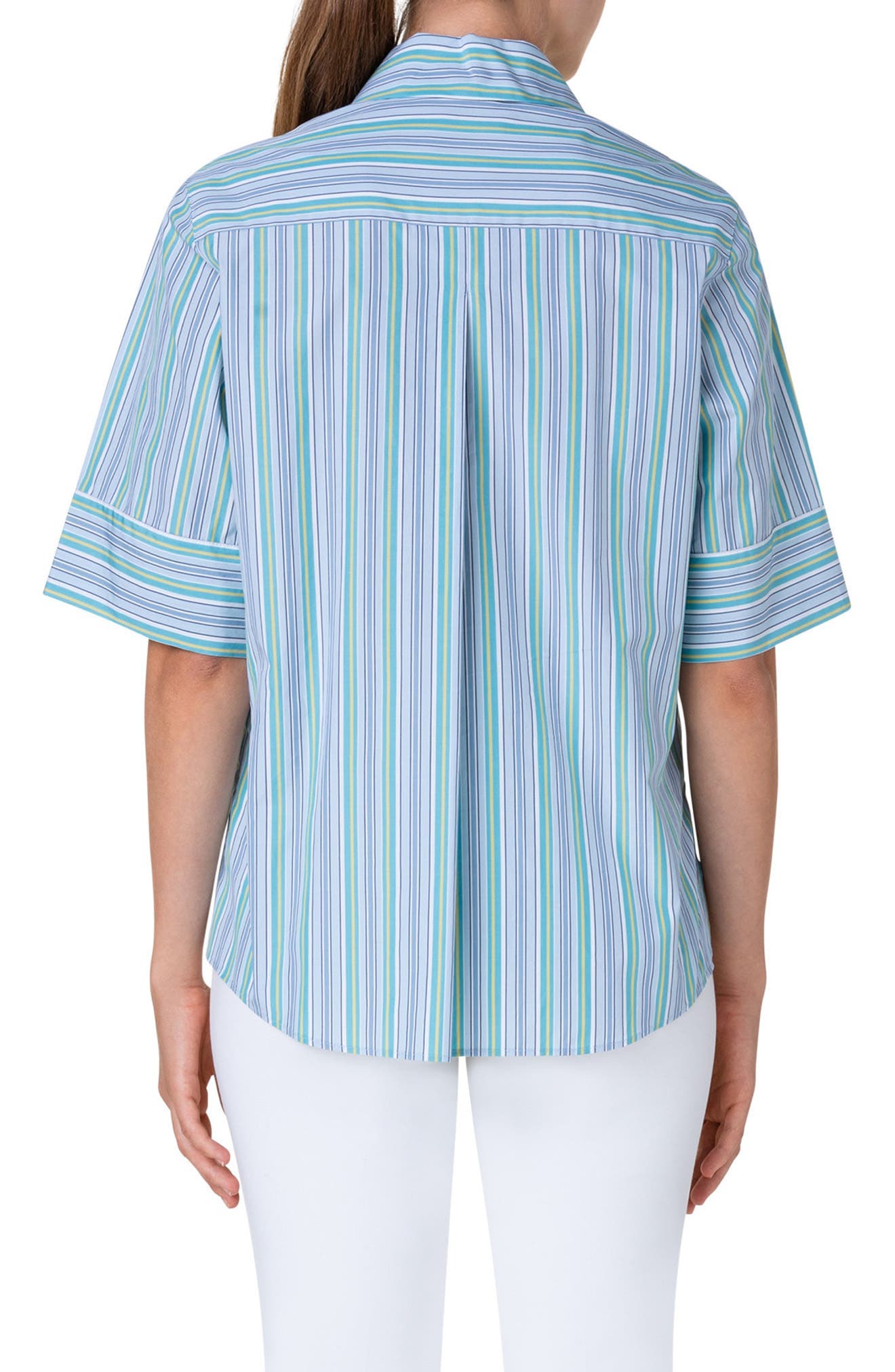 Stripe Poplin Top - image 2