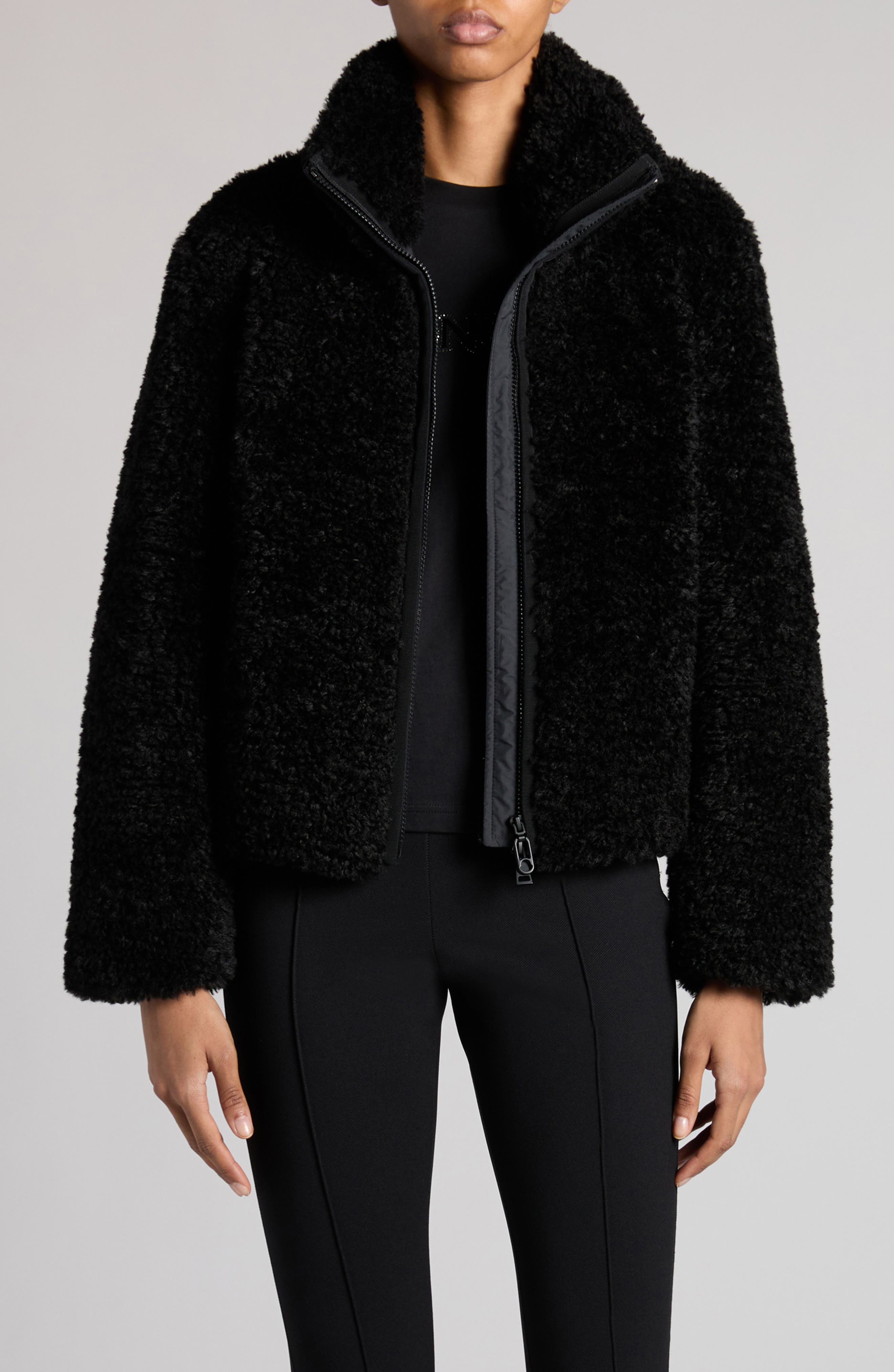 Bridoire Faux Shearling Bomber Jacket - image 1