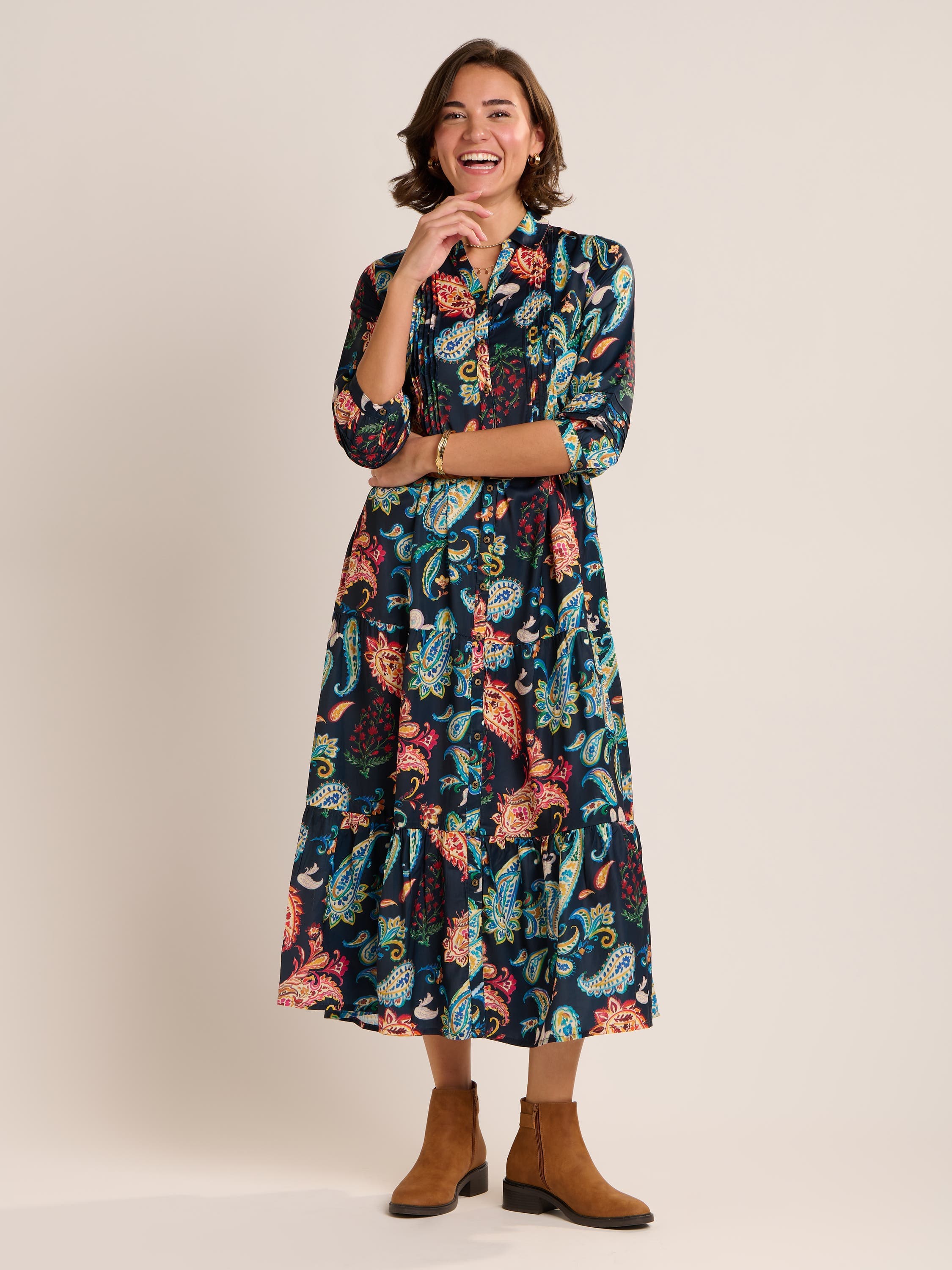 Estrella Sculpted Collar Maxi Dress - image 1