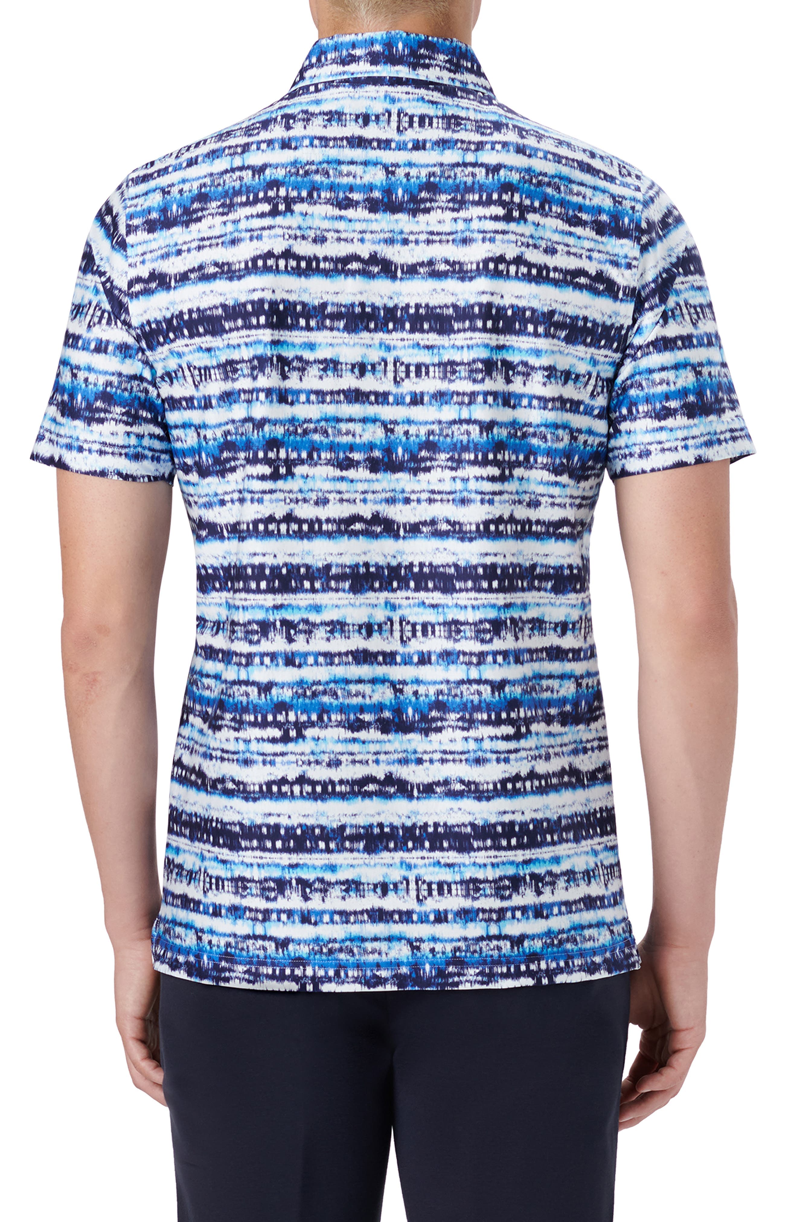 Hendrix Digital Abstract Print Cotton Polo - image 2