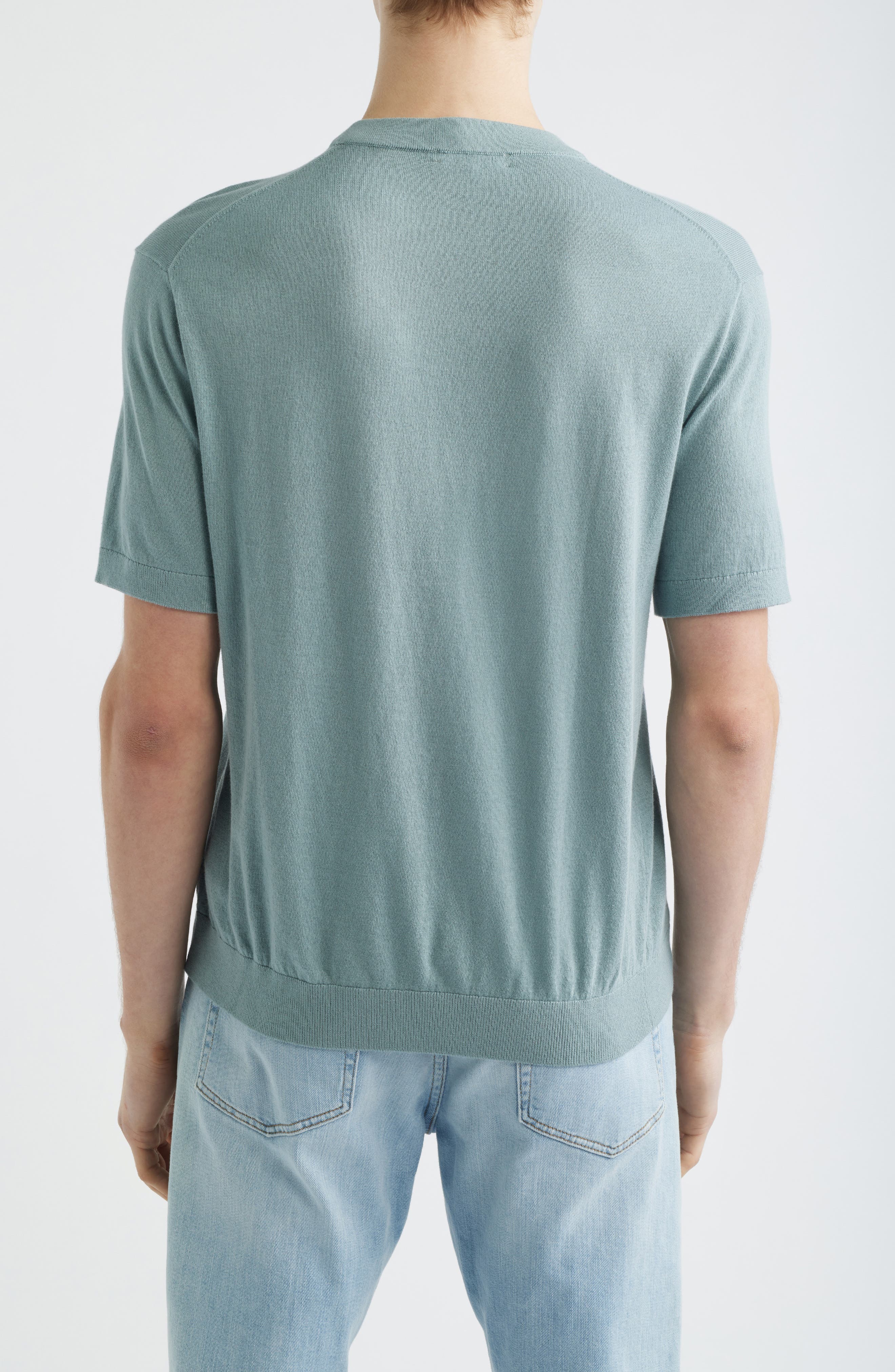 Cotton Crewneck Sweater T-Shirt - image 5