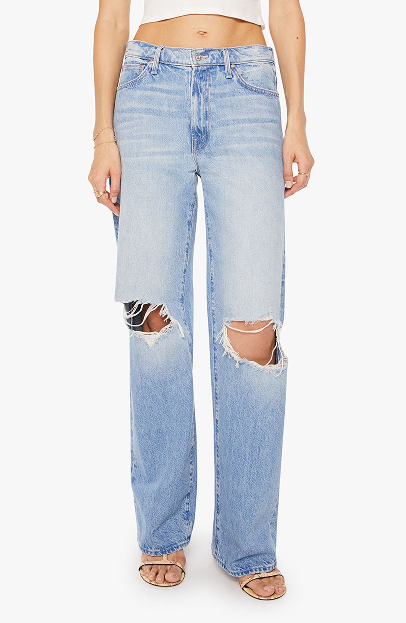 The Dodger Sneak Ripped Wide Leg Jeans - image 1