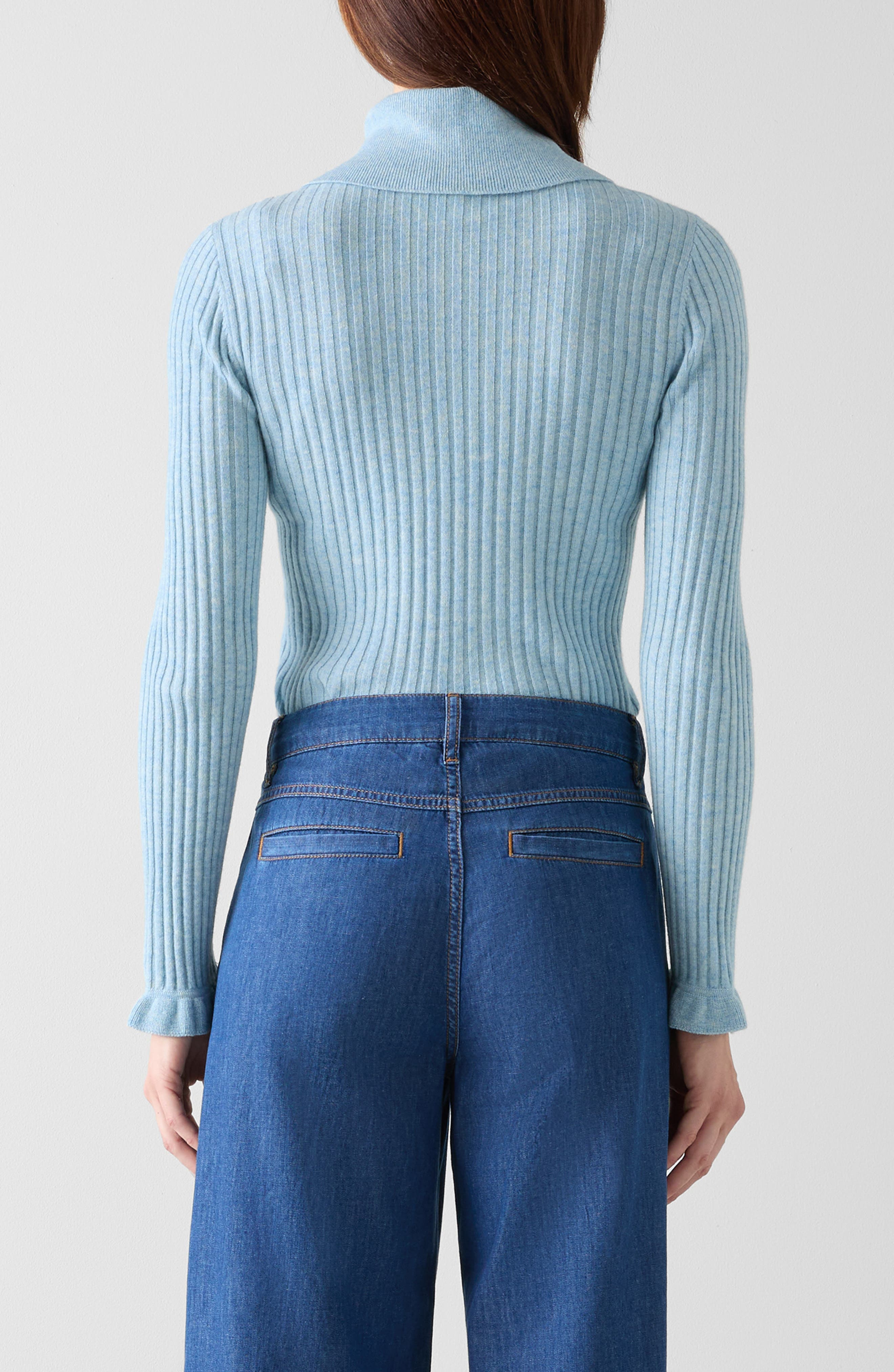 Cora Collared Rib Sweater - image 2
