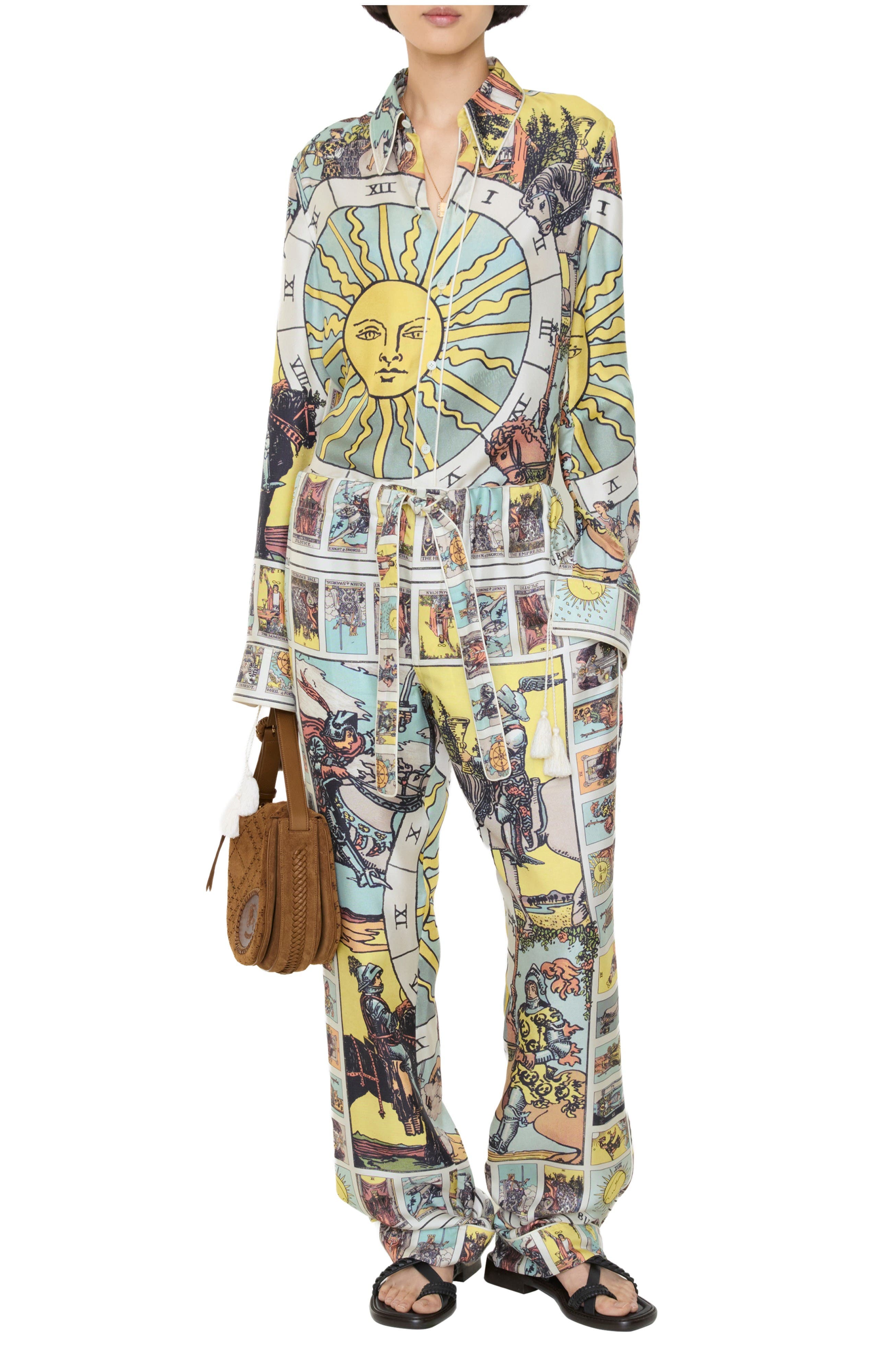 Tarot Silk Pyjama Trousers - image 1