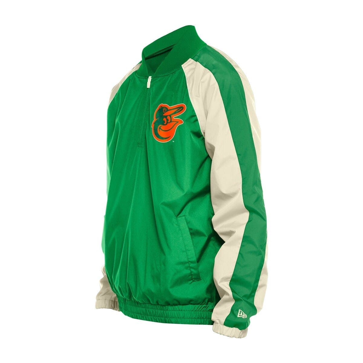 Men's New Era Kelly Green Baltimore Orioles St. Patrick's Day Ripstop Raglan Quarter-Zip Windbreaker - image 2