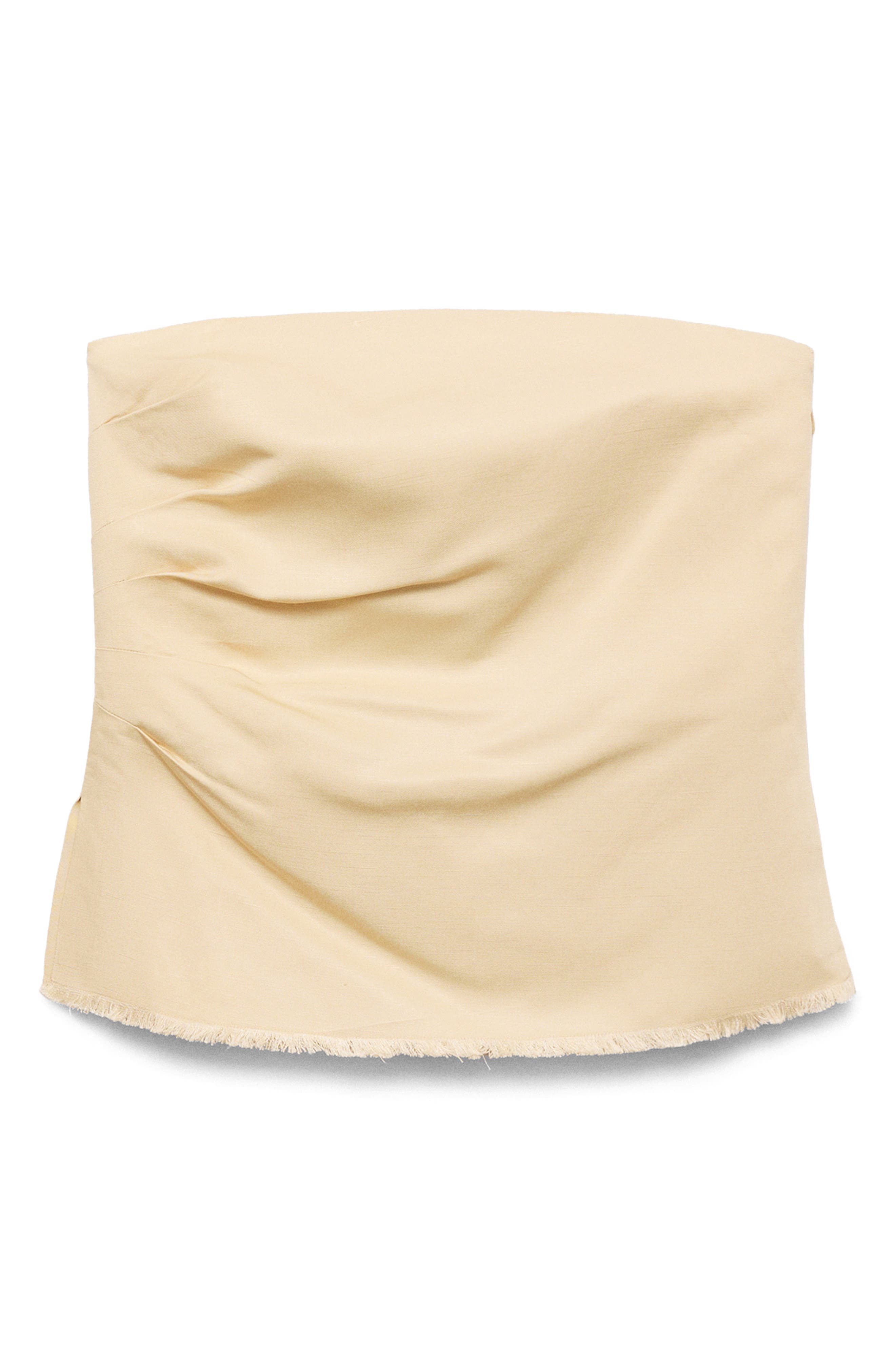 Fiona Pleated Strapless Top - image 1