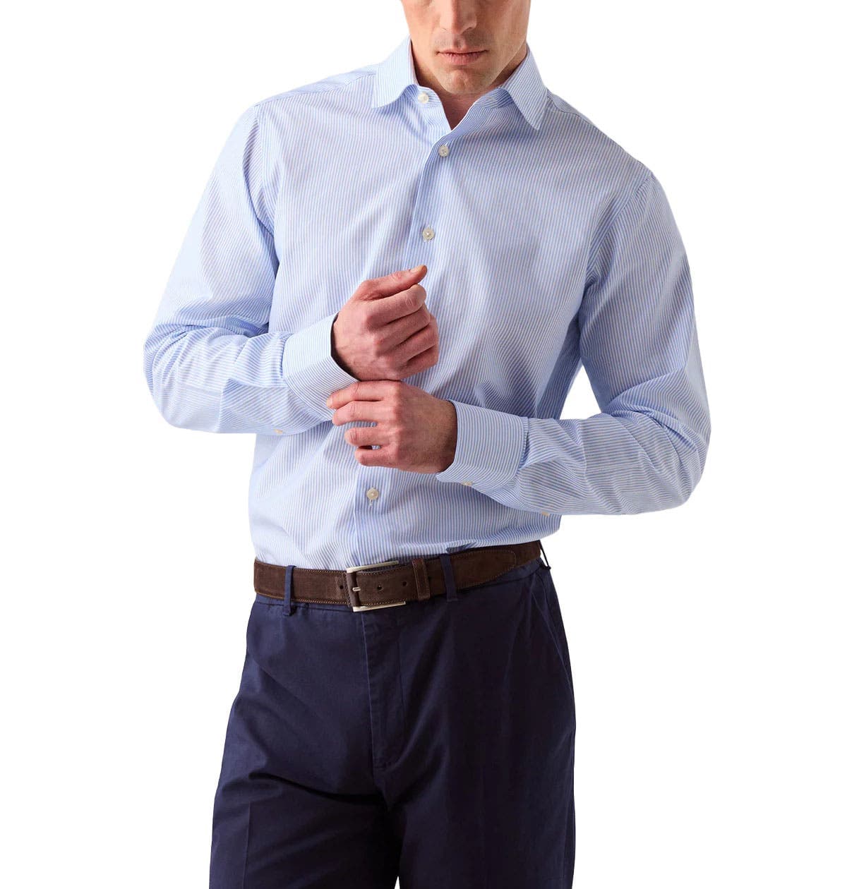 Reynolds Dobby Stripe Shirt in Contemporary Fit - image 4