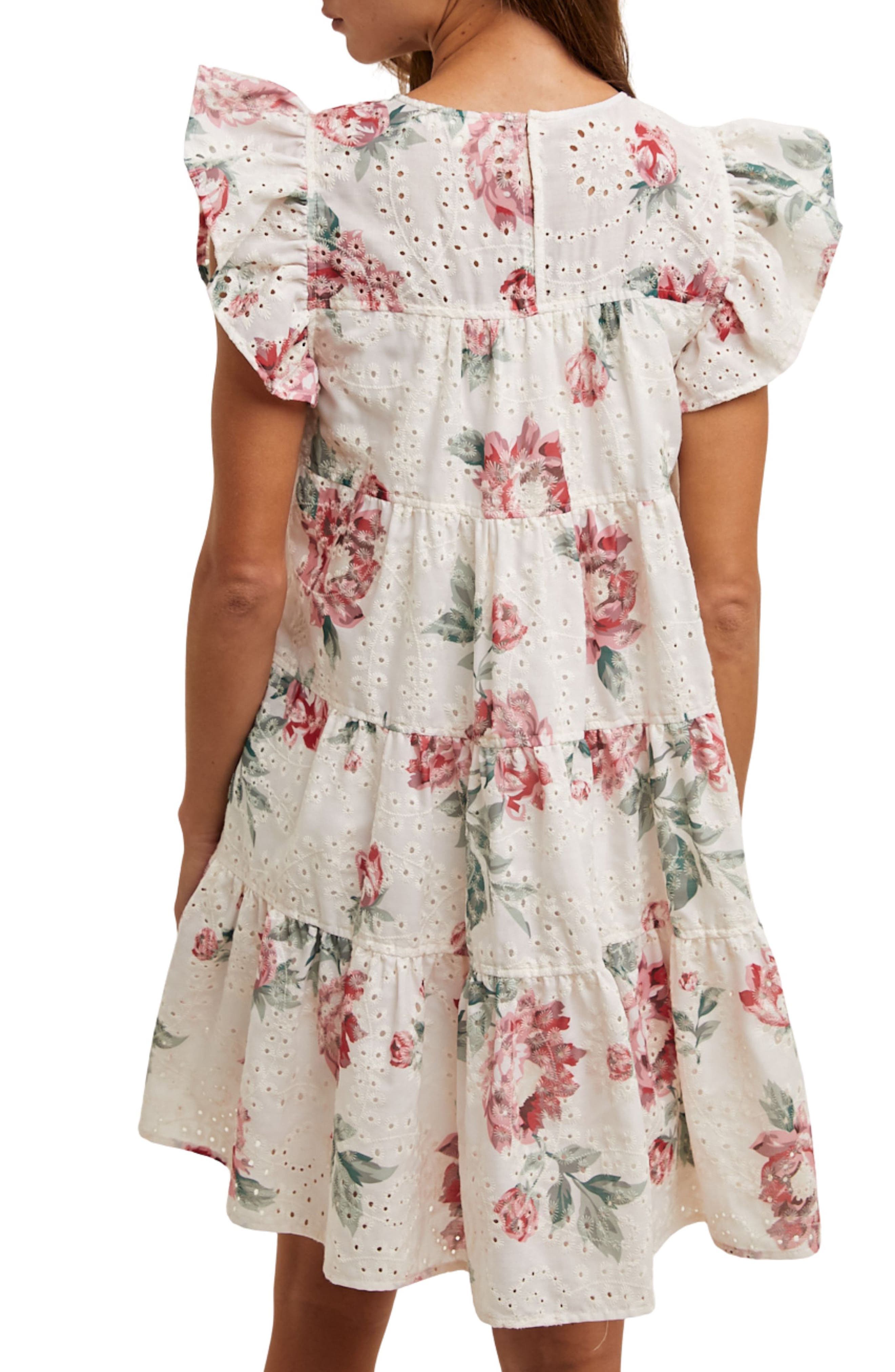 Floral Eyelet Babydoll Dress - image 4