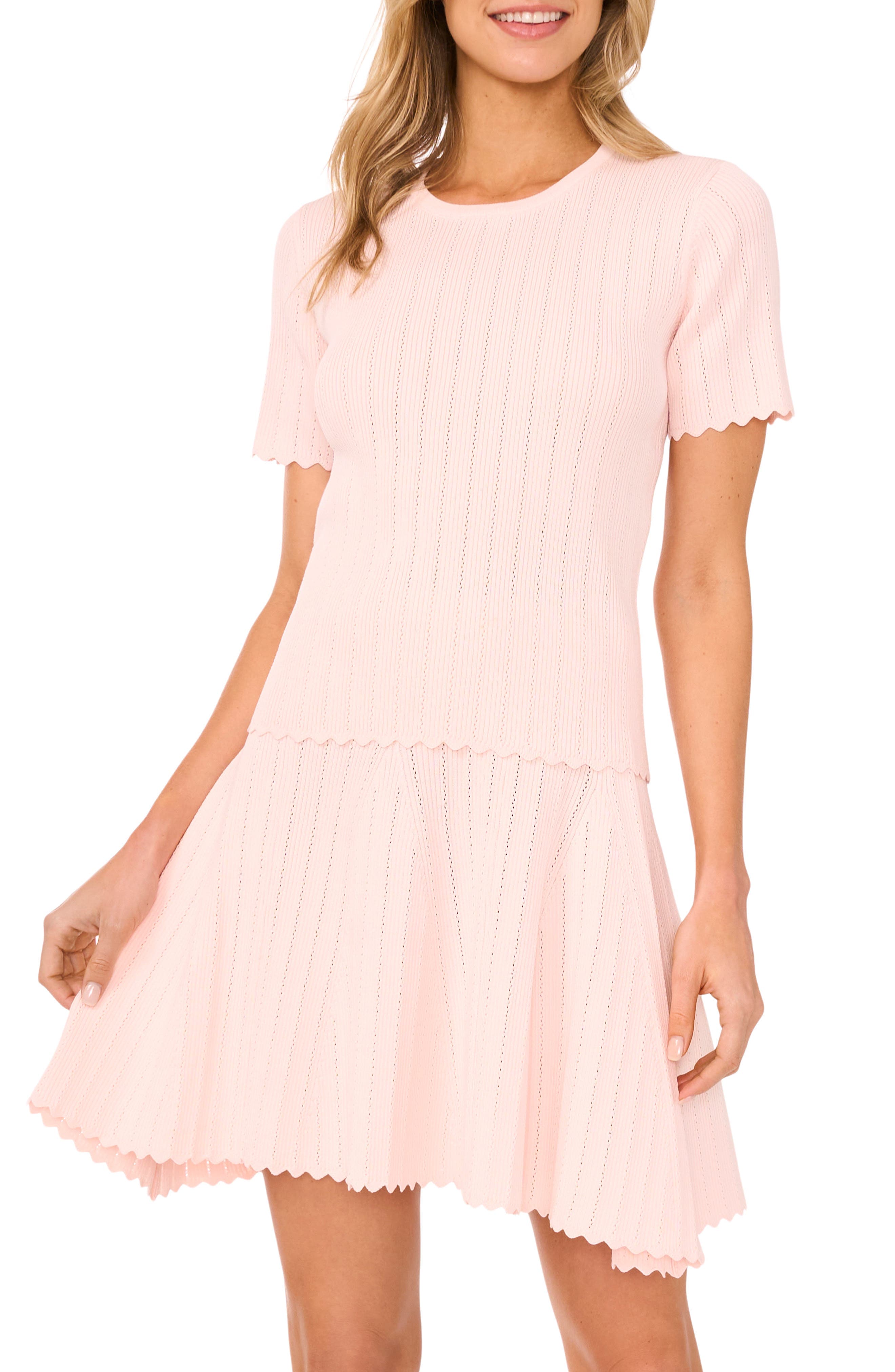 Rib Short Sleeve Sweater - image 1