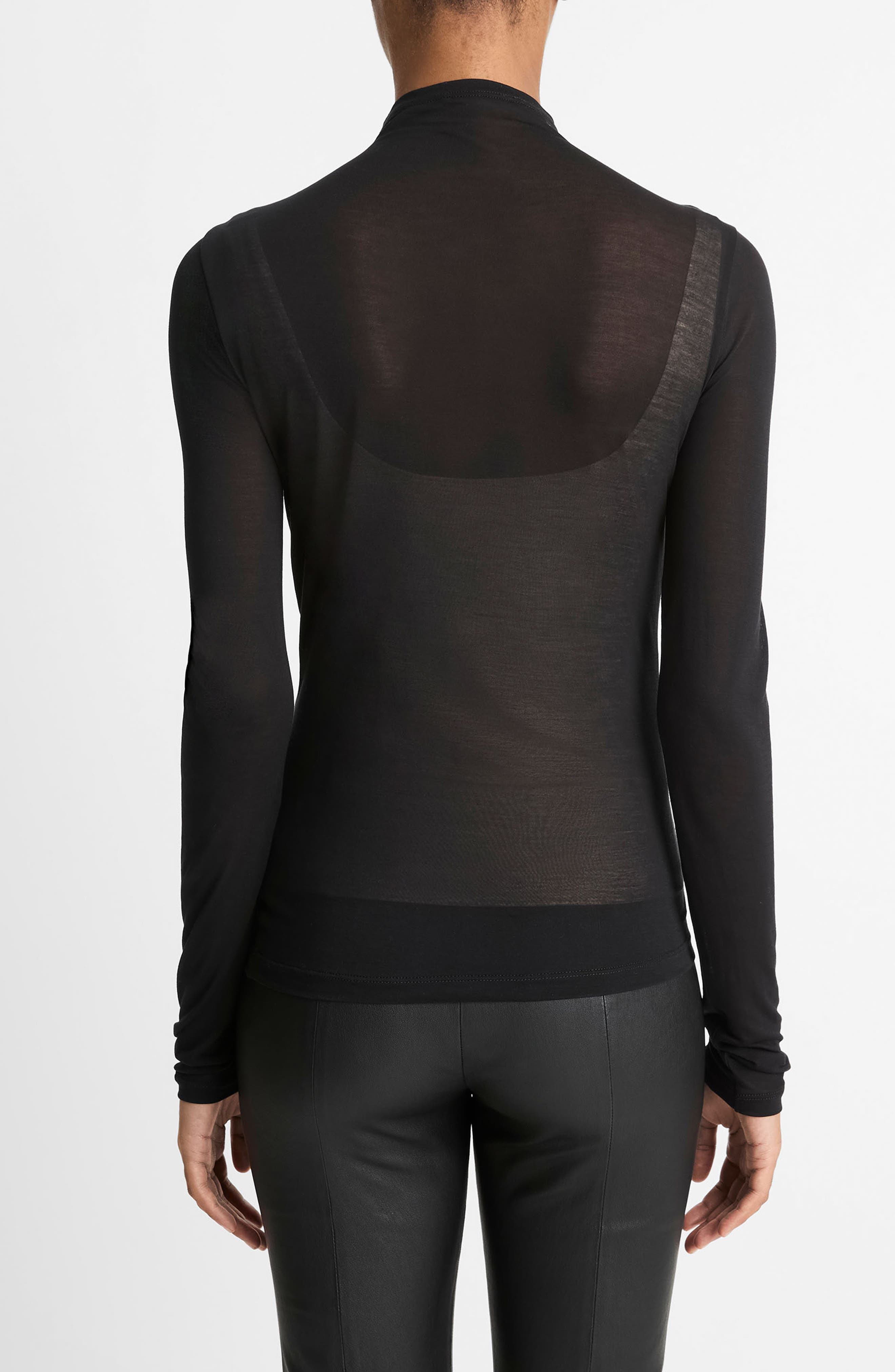 Sheer Long Sleeve Top - image 2