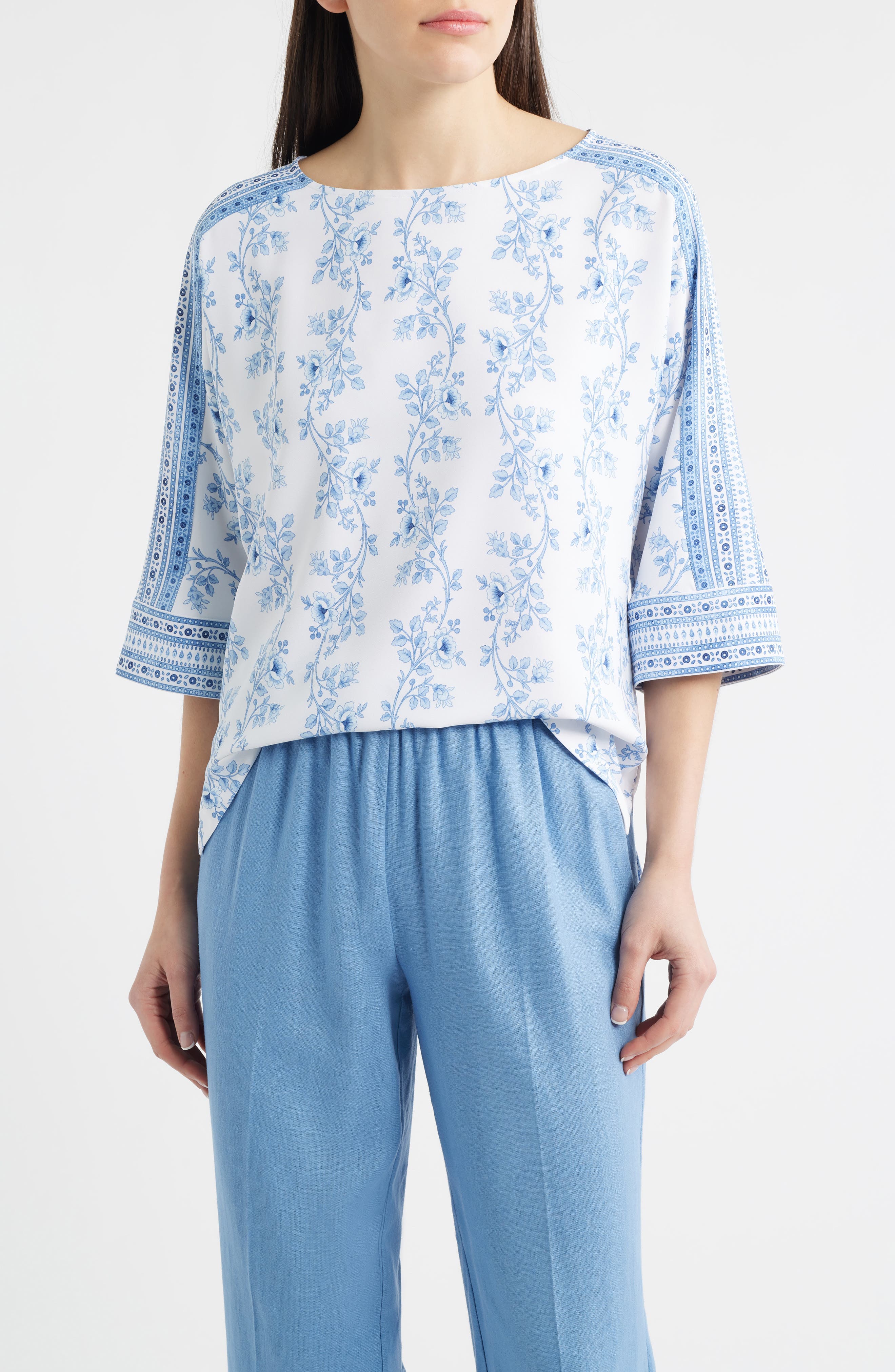 Mix Floral Print Top - image 1