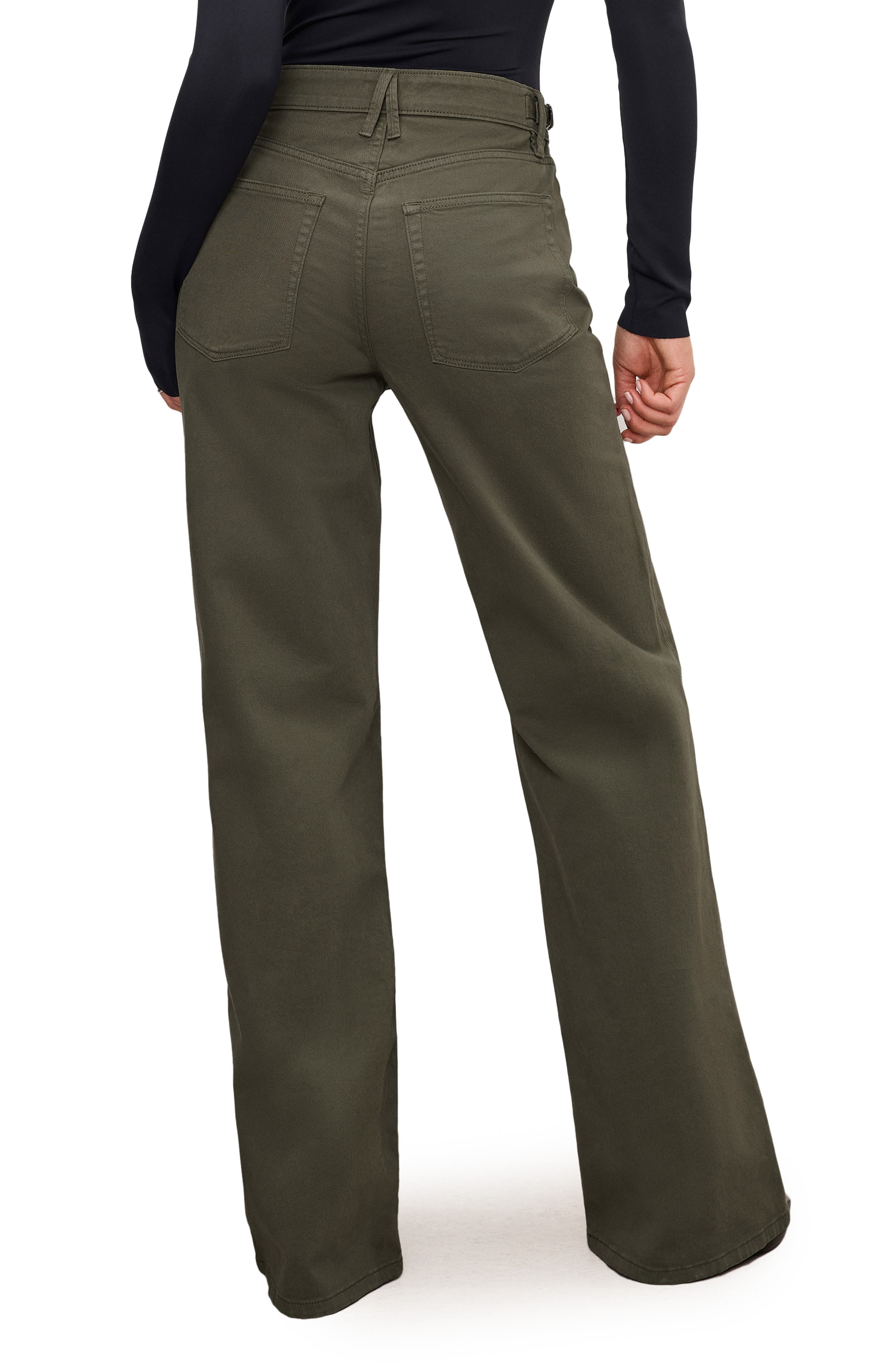 Good Ease Wide Leg Twill Pants - image 2
