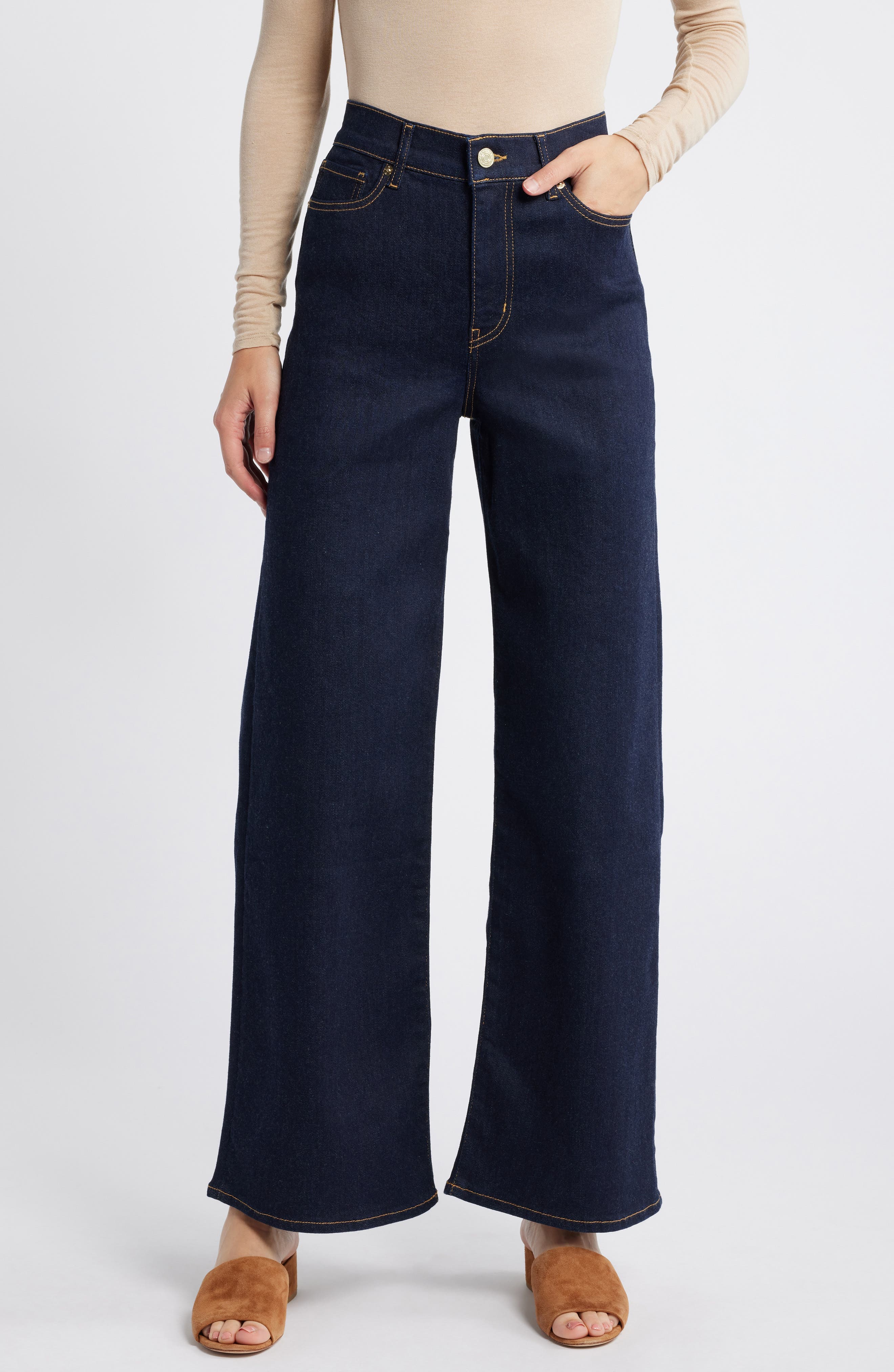 Le Slim Palazzo Ankle Jeans - image 1