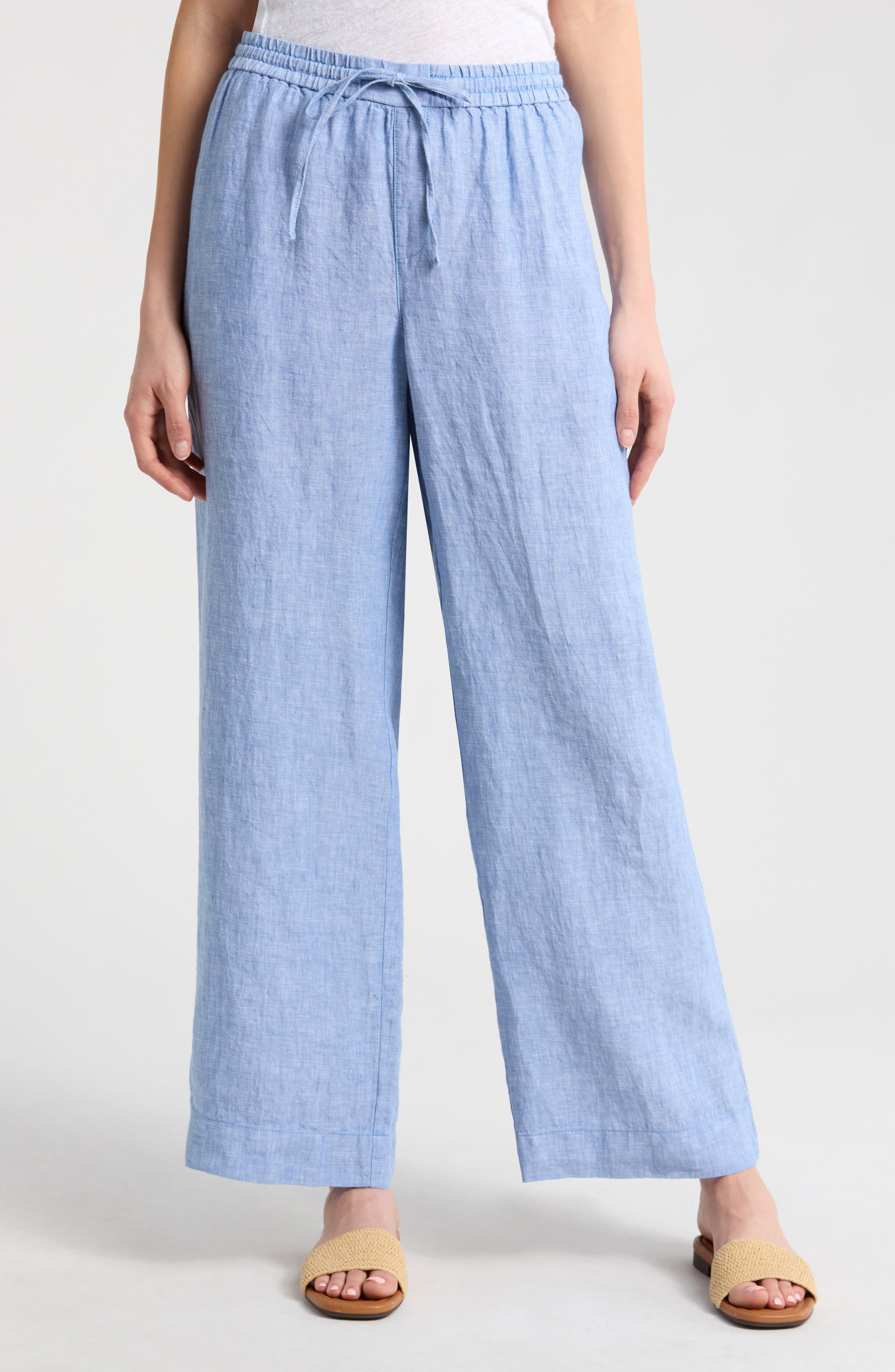 Two Palms Easy Linen Drawstring Pants - image 1