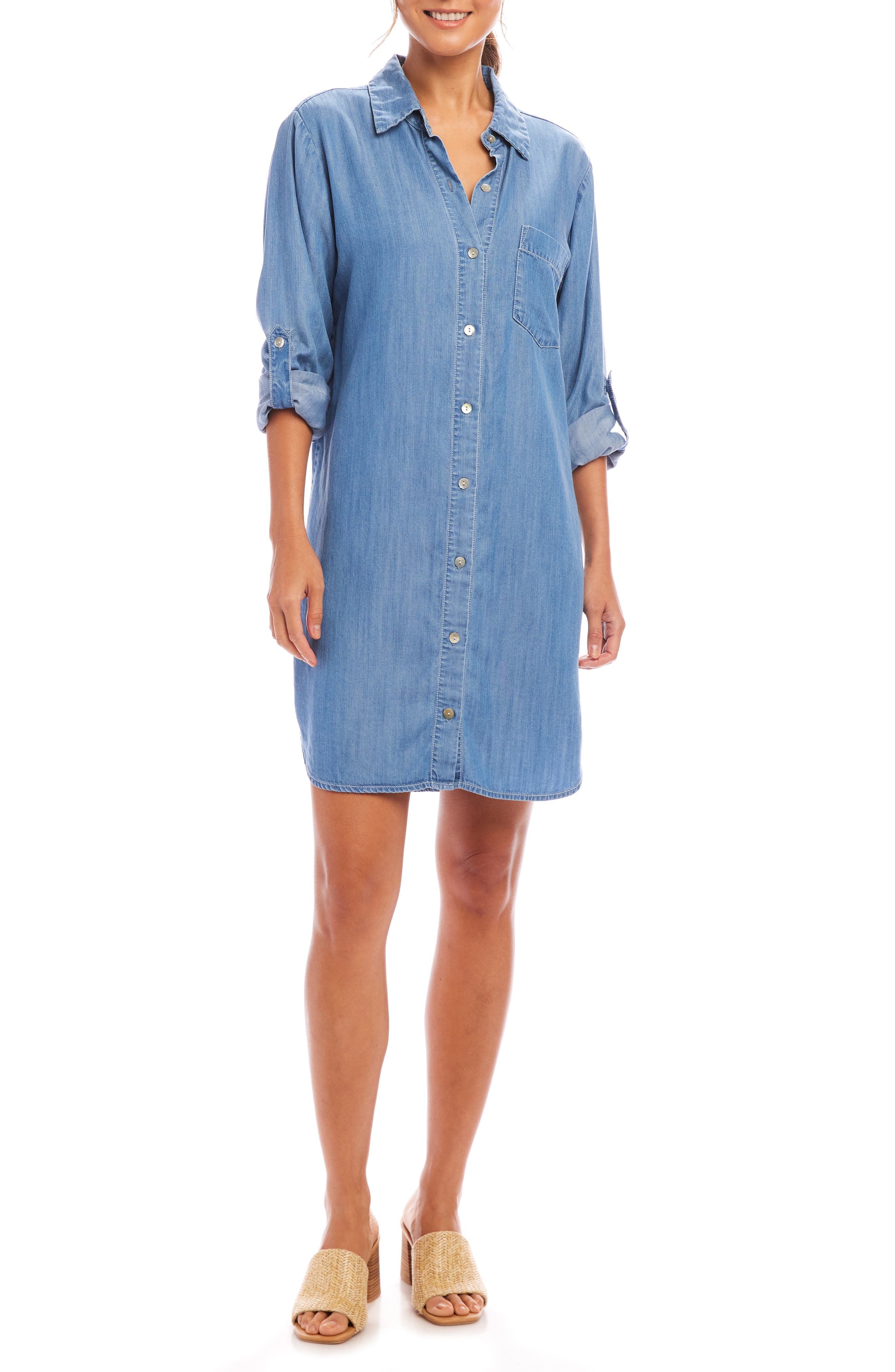 Chambray Shirtdress - image 1