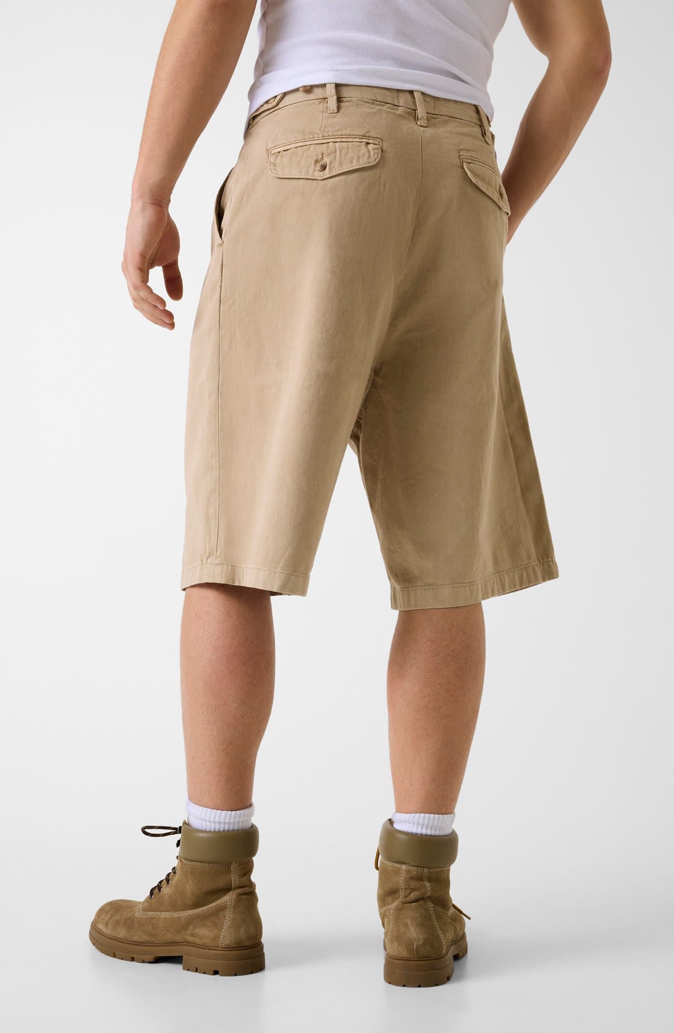 Pleated Baggy Denim Shorts - image 2