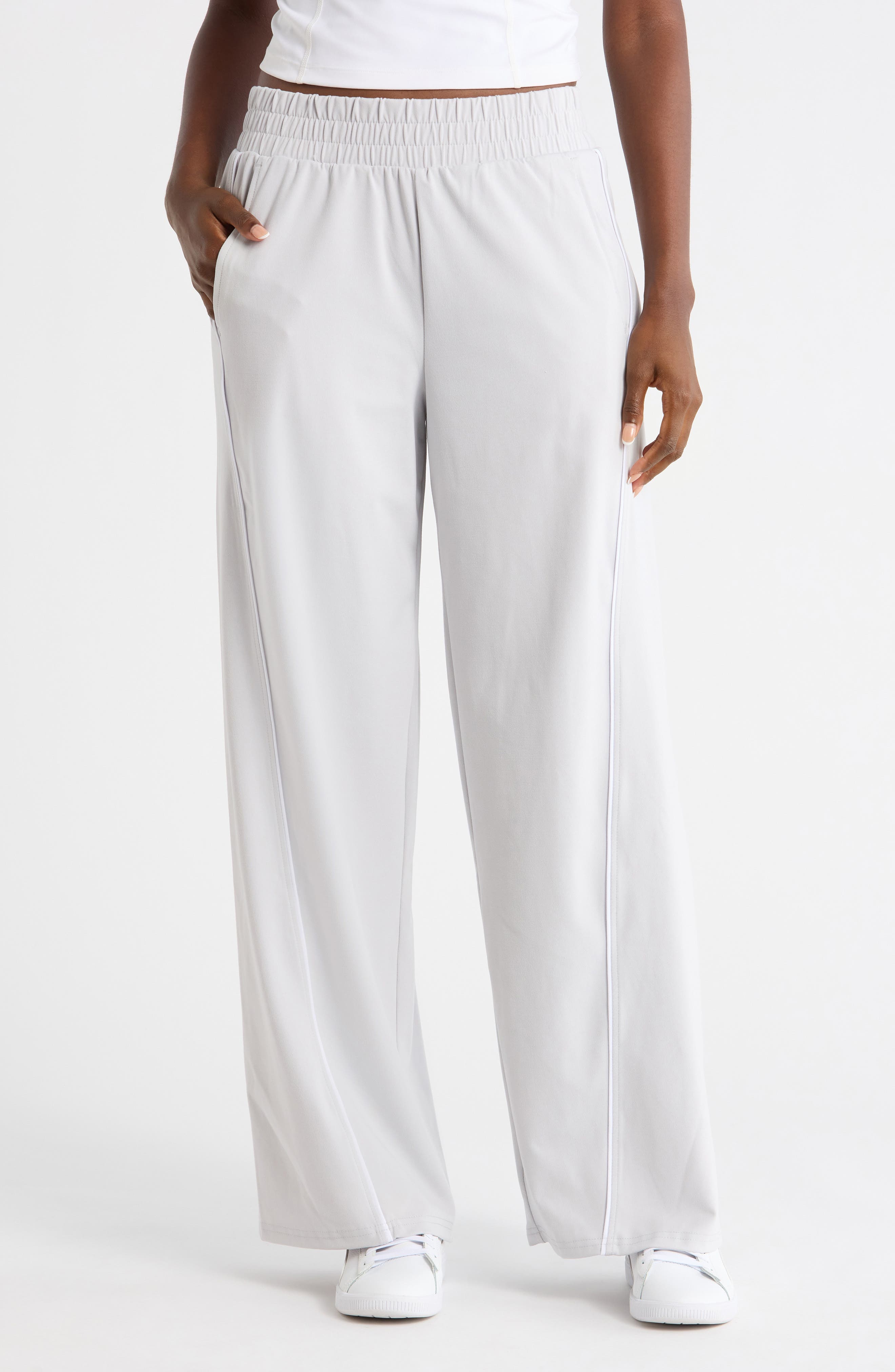 Luxe Contrast Piping Wide Leg Pants - image 3