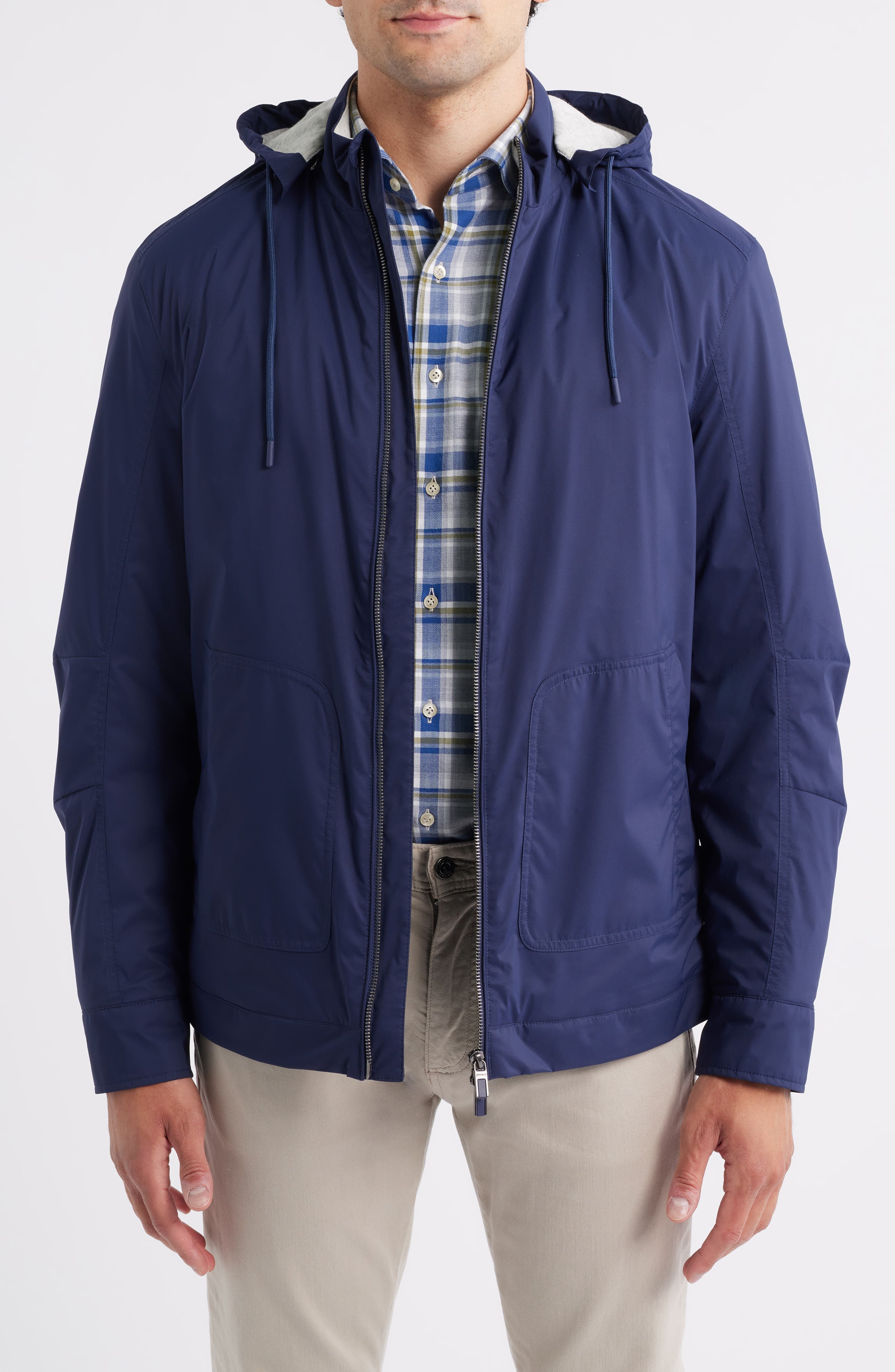 Wentworth Water Repellent Insulated Nylon Jacket with Removable Hood - image 1