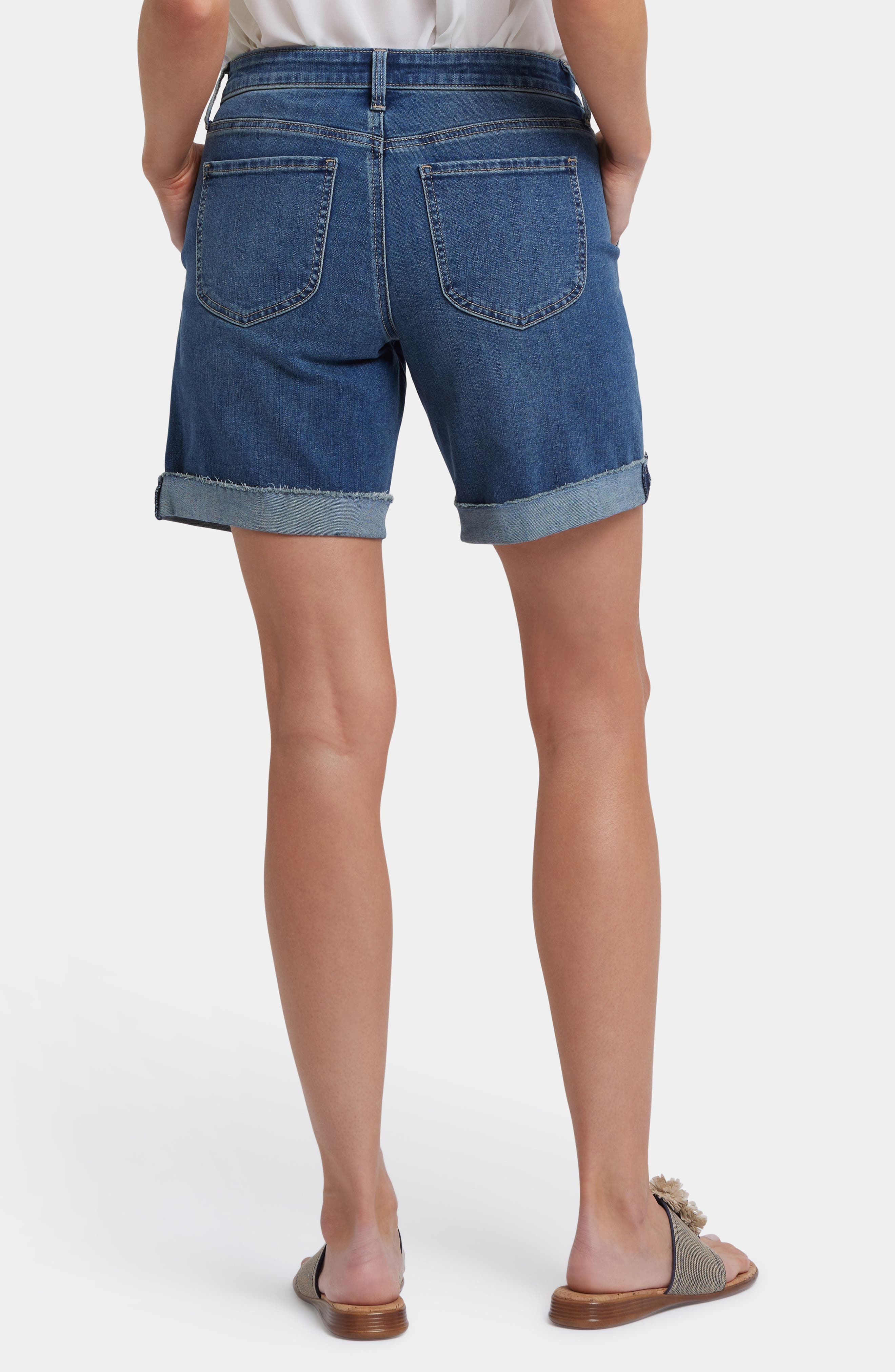 Diana Relaxed Cuff Denim Shorts - image 2