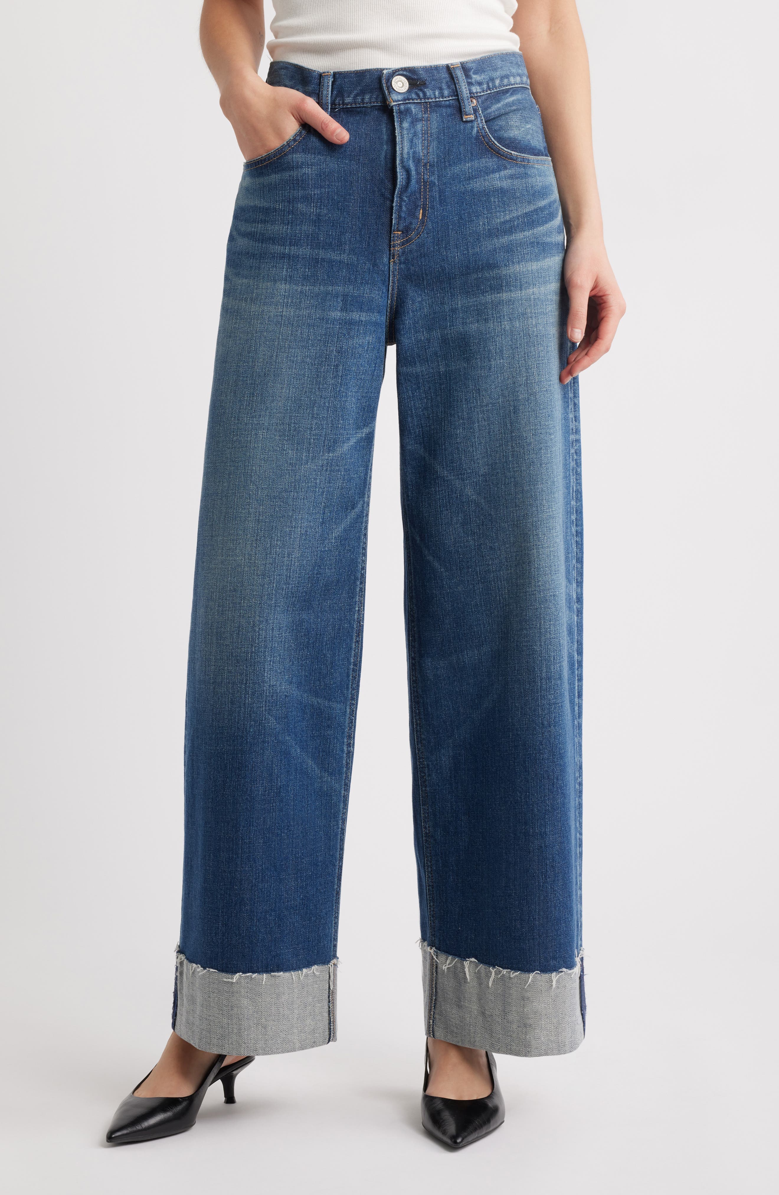 Lebittown Cuffed Superwide Leg Jeans - image 1