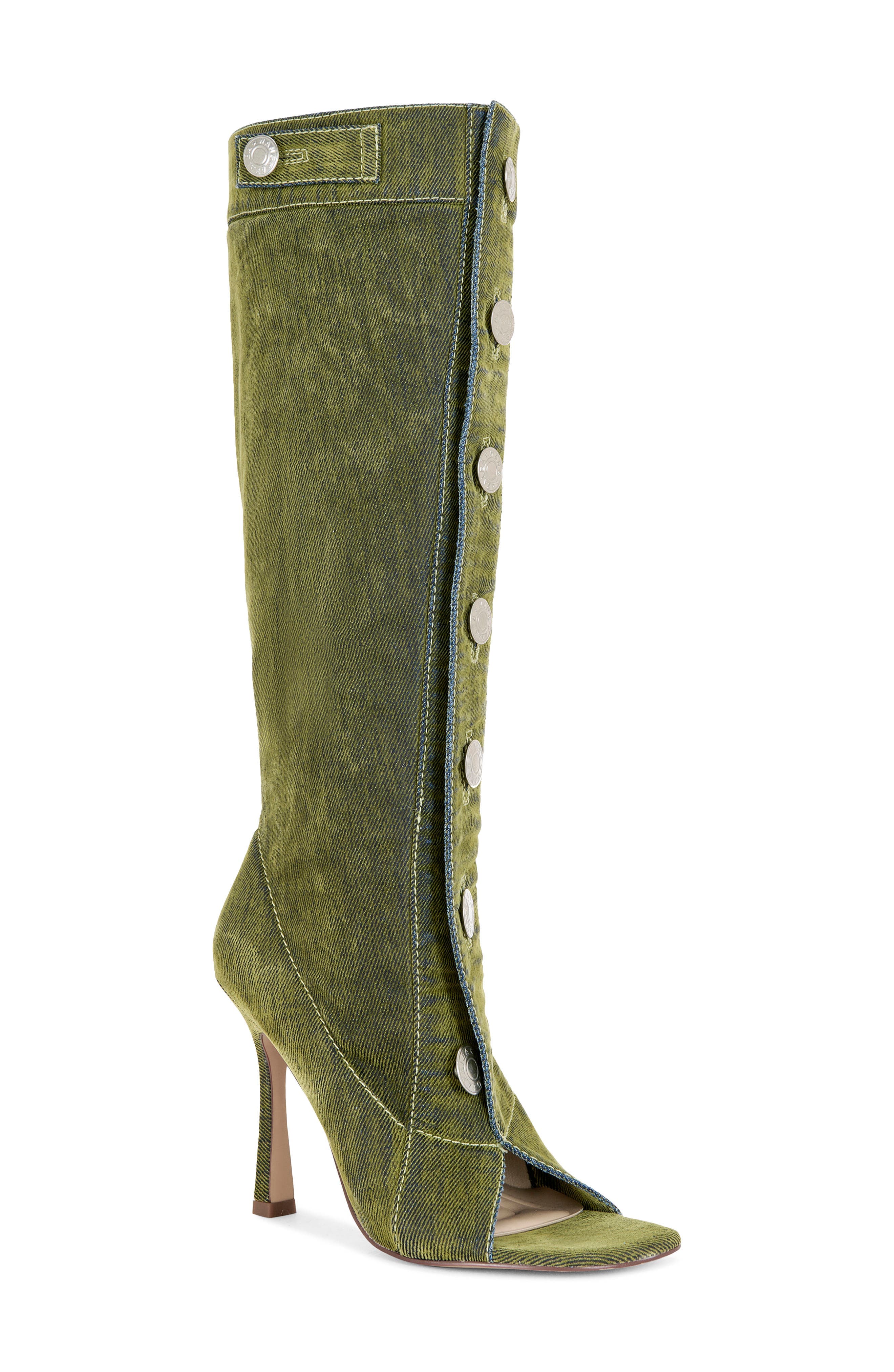 Kazuki Peep Toe Stiletto Boot