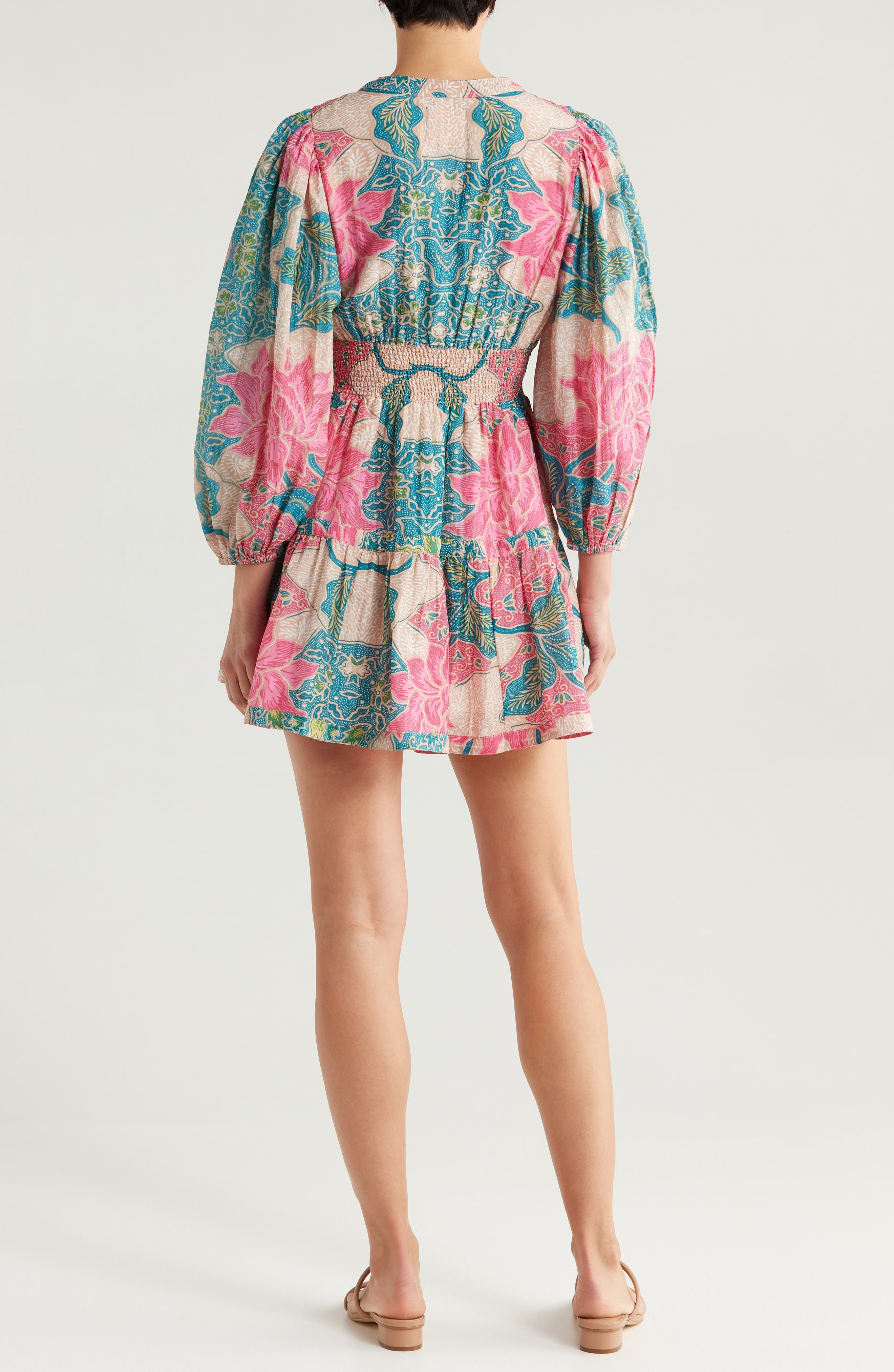 Clover Cotton & Silk Voile Cover-Up Minidress - image 2