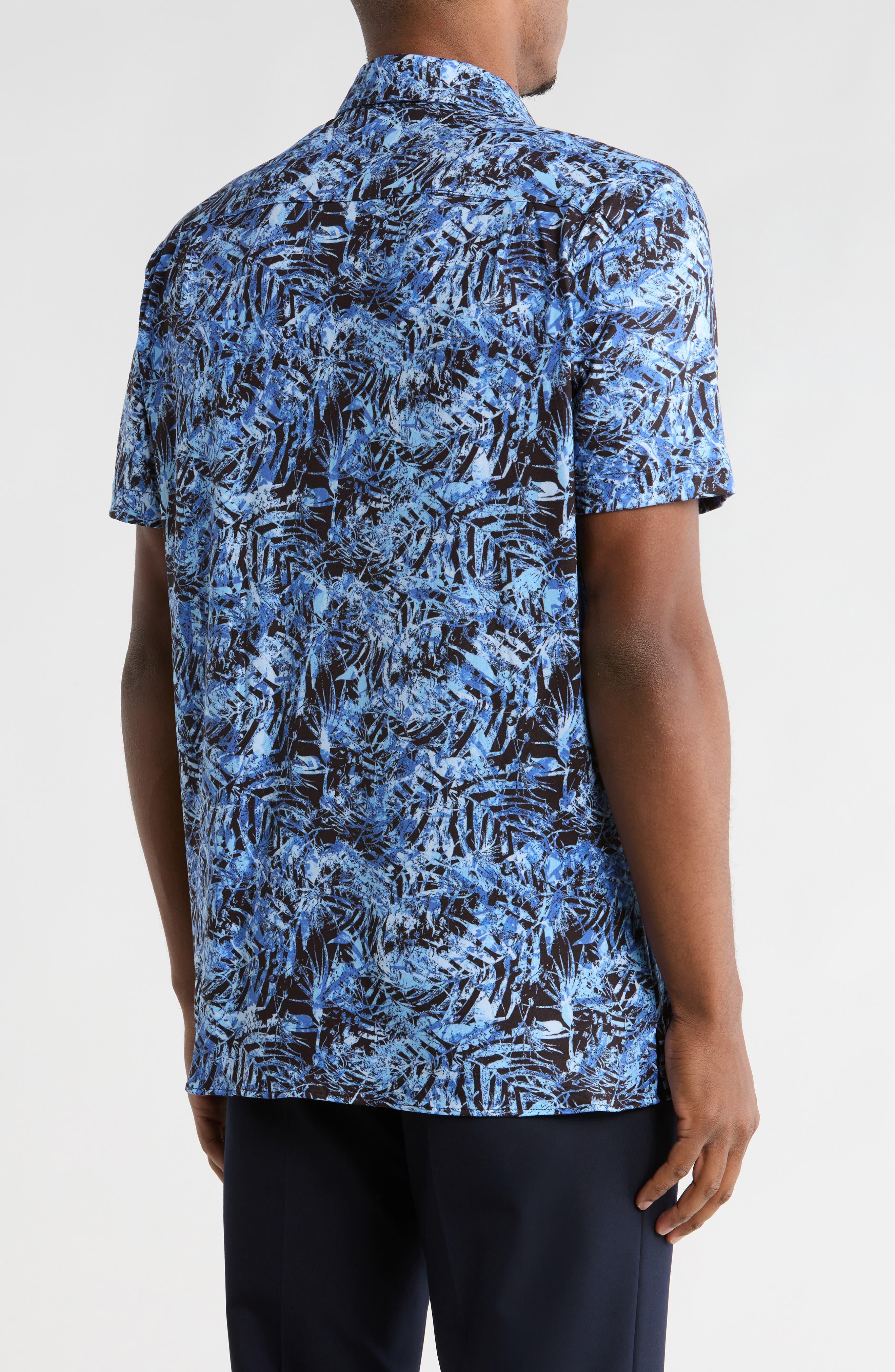 Slim Fit Performance Short Sleeve Button-Up Shirt - image 2