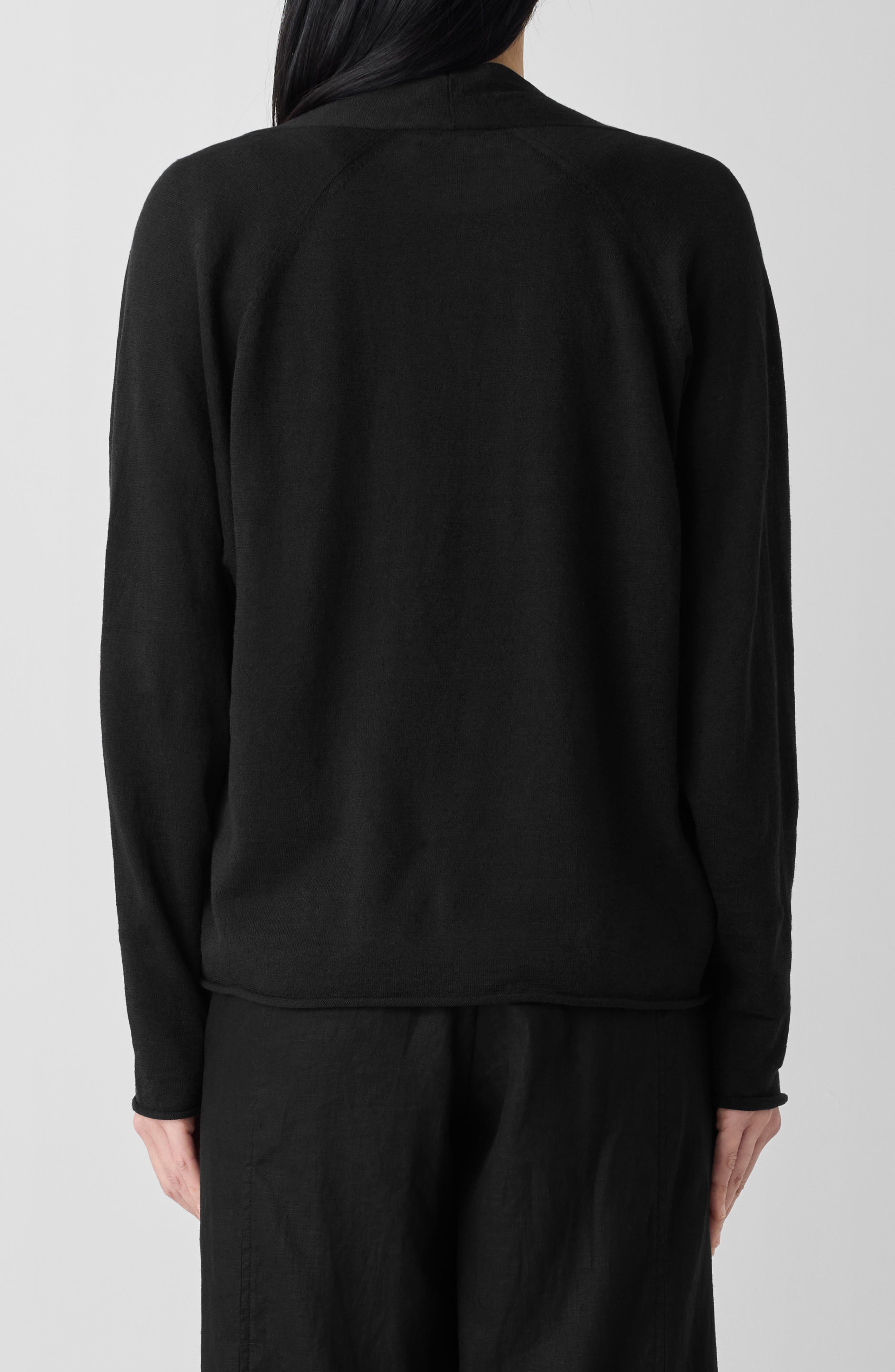 Organic Linen & Organic Cotton Open Front Cardigan - image 2
