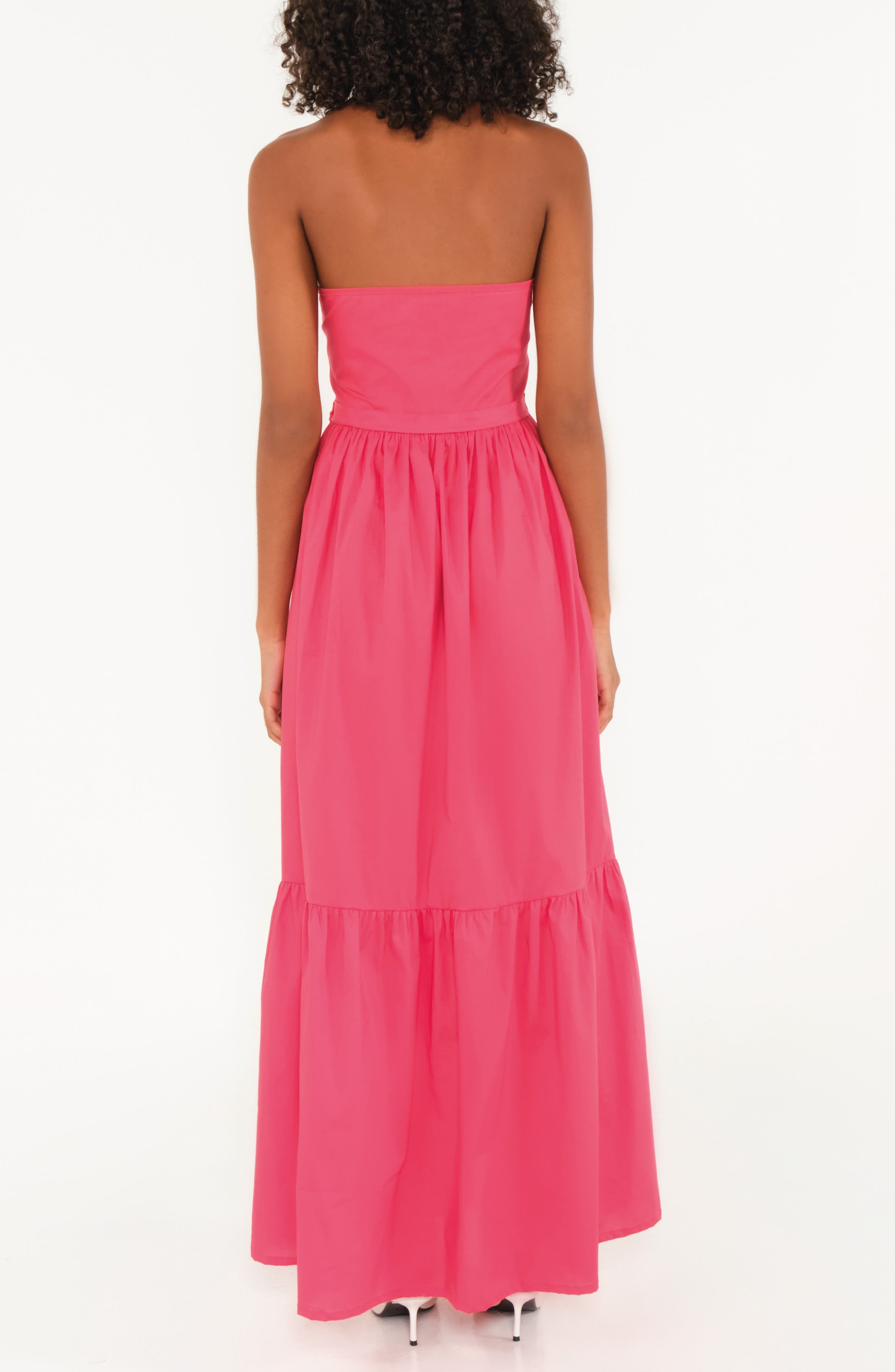 The Horizon Belted Ruffle Hem Sleeveless Maxi Dress - image 2