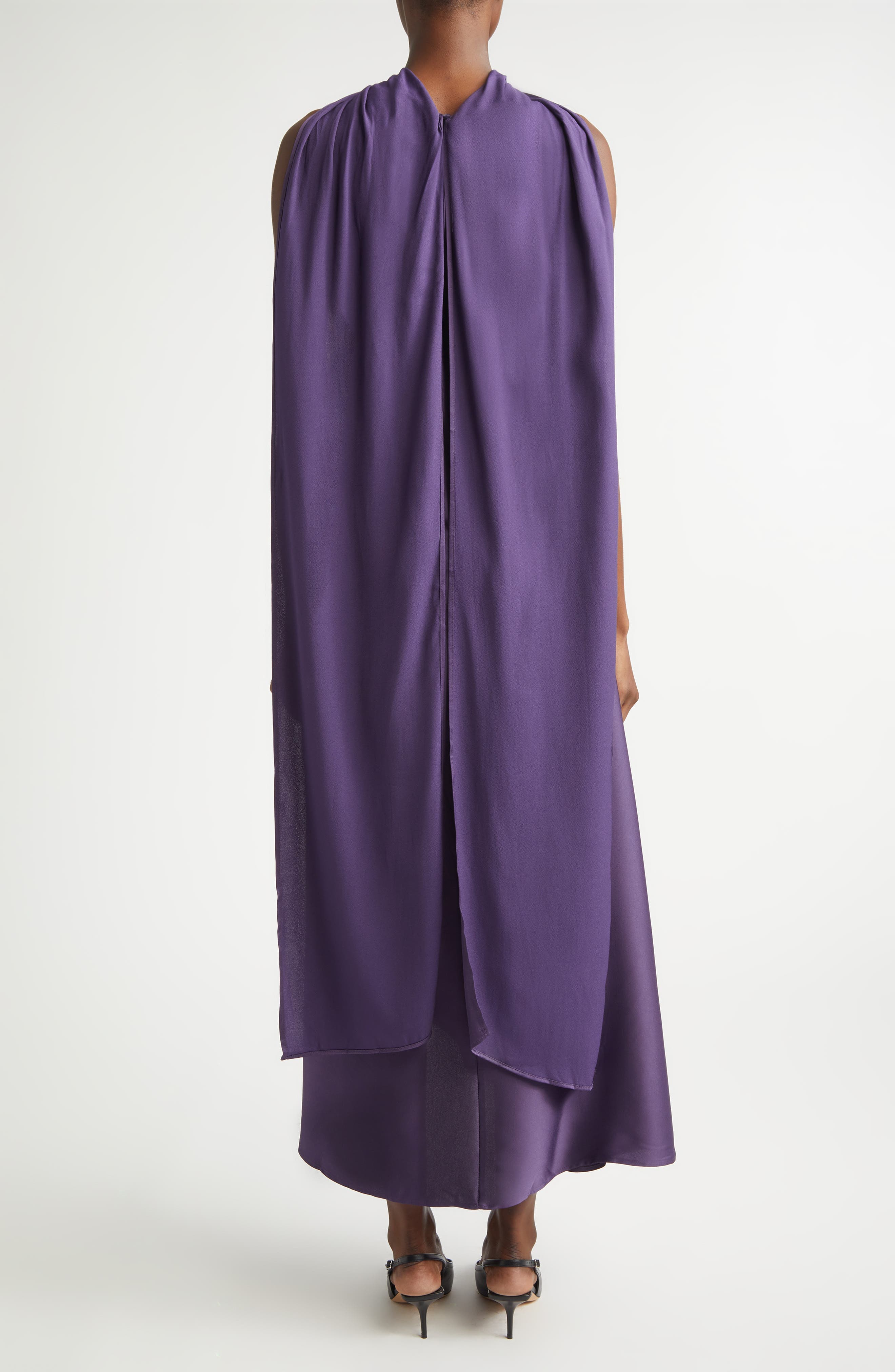 Michelle Satin Cocktail Dress - image 2