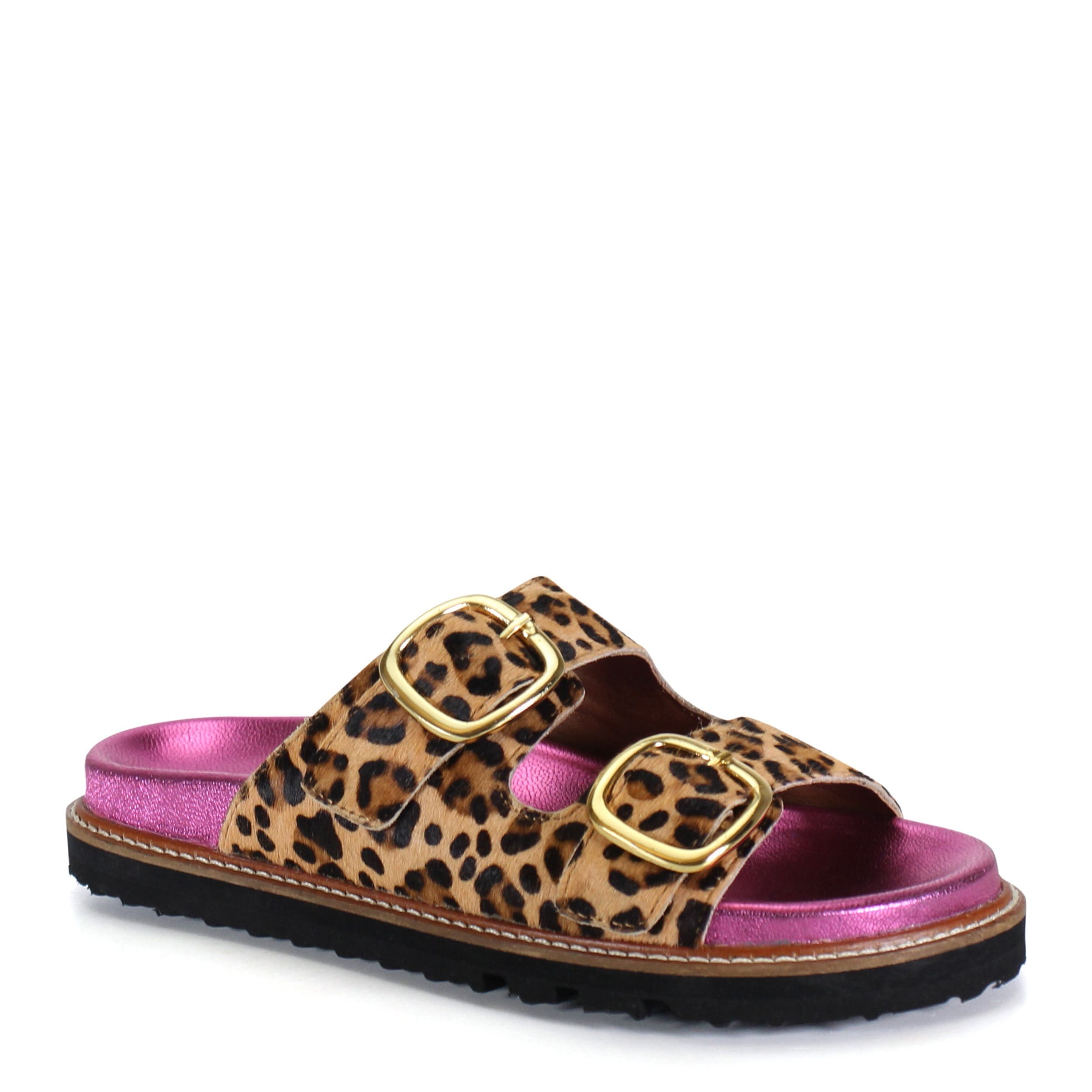JAN ET Double Buckle Pop of Pink Sandal - image 1