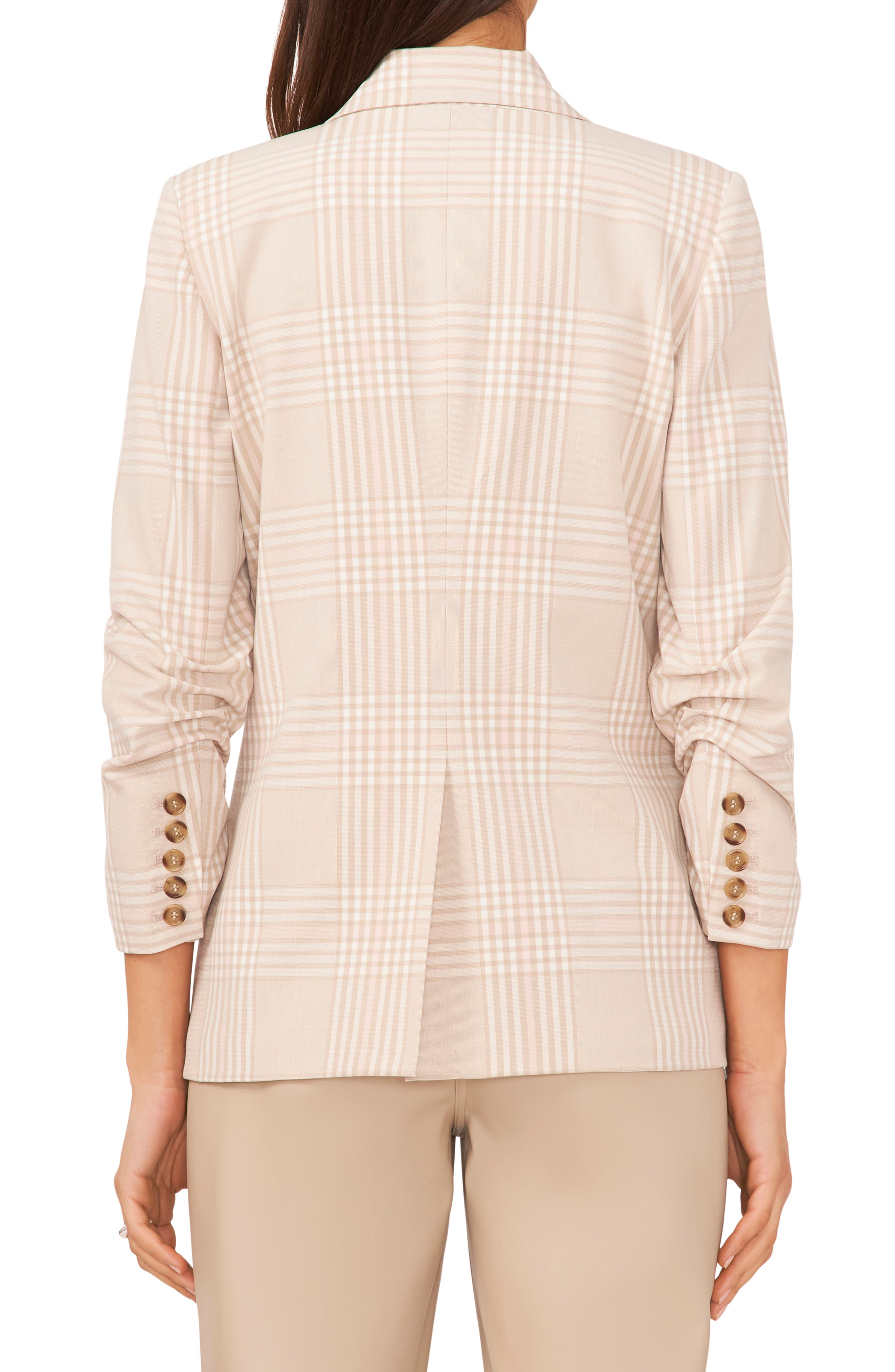 Glen Plaid Double Breasted Blazer - image 2
