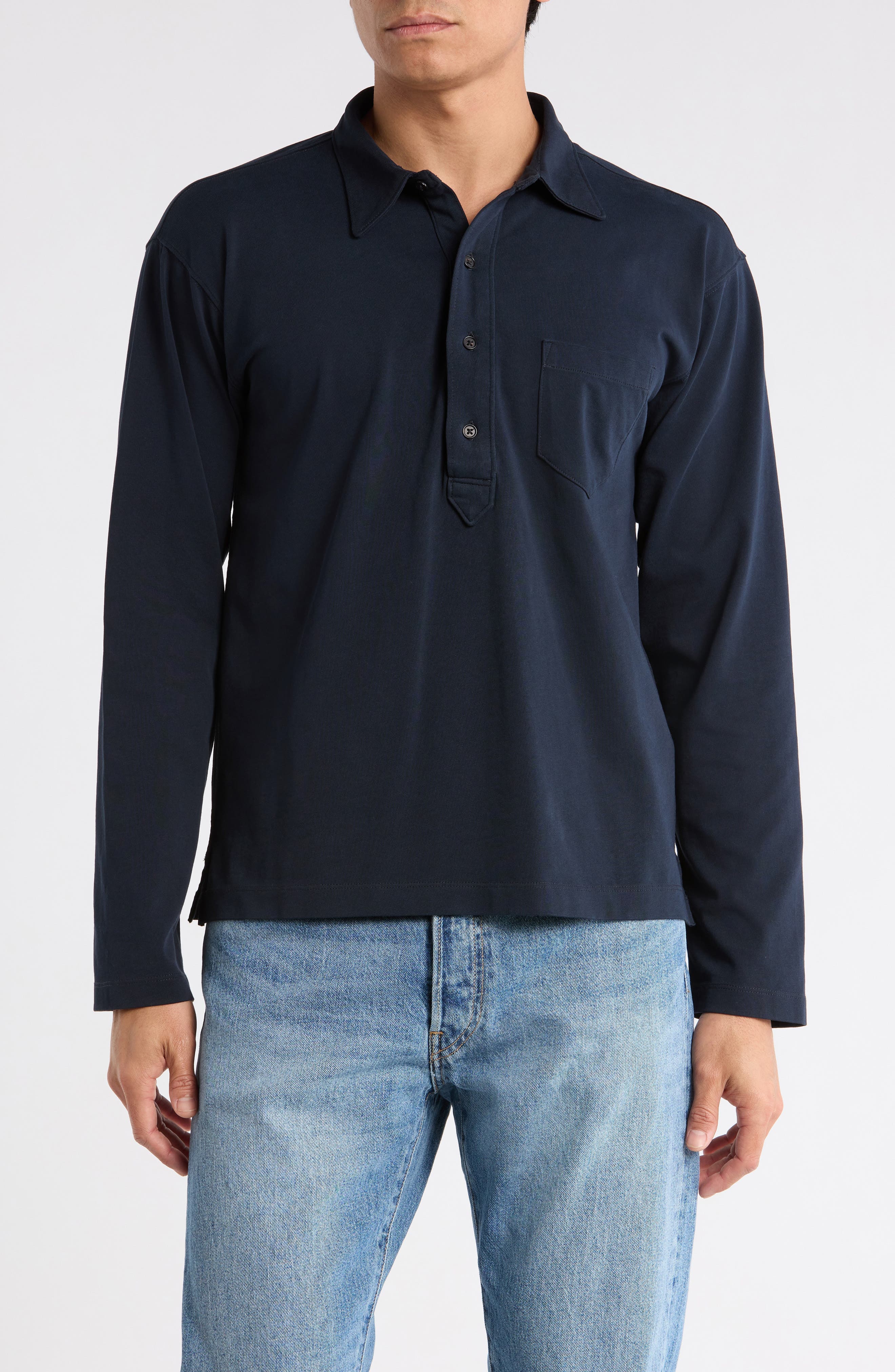 Coolhand Long Sleeve Cotton Polo - image 1