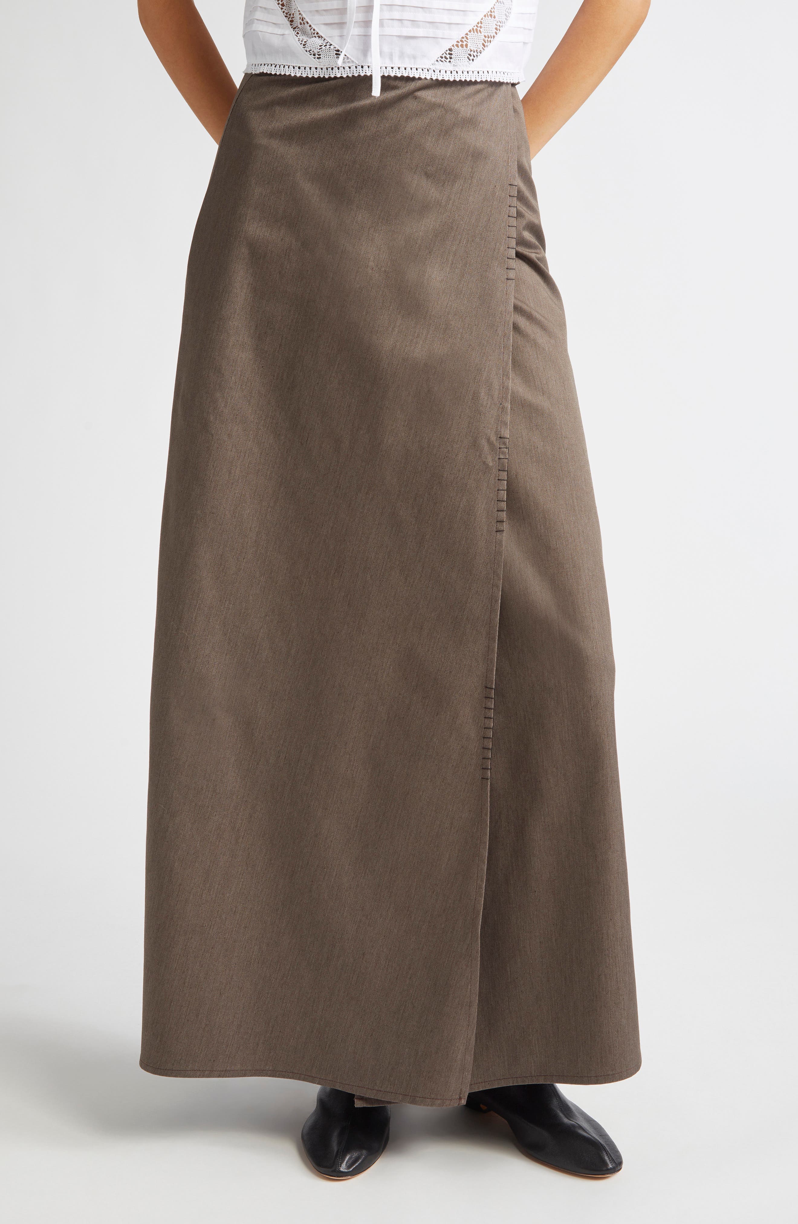 Long Wrap Skirt - image 1