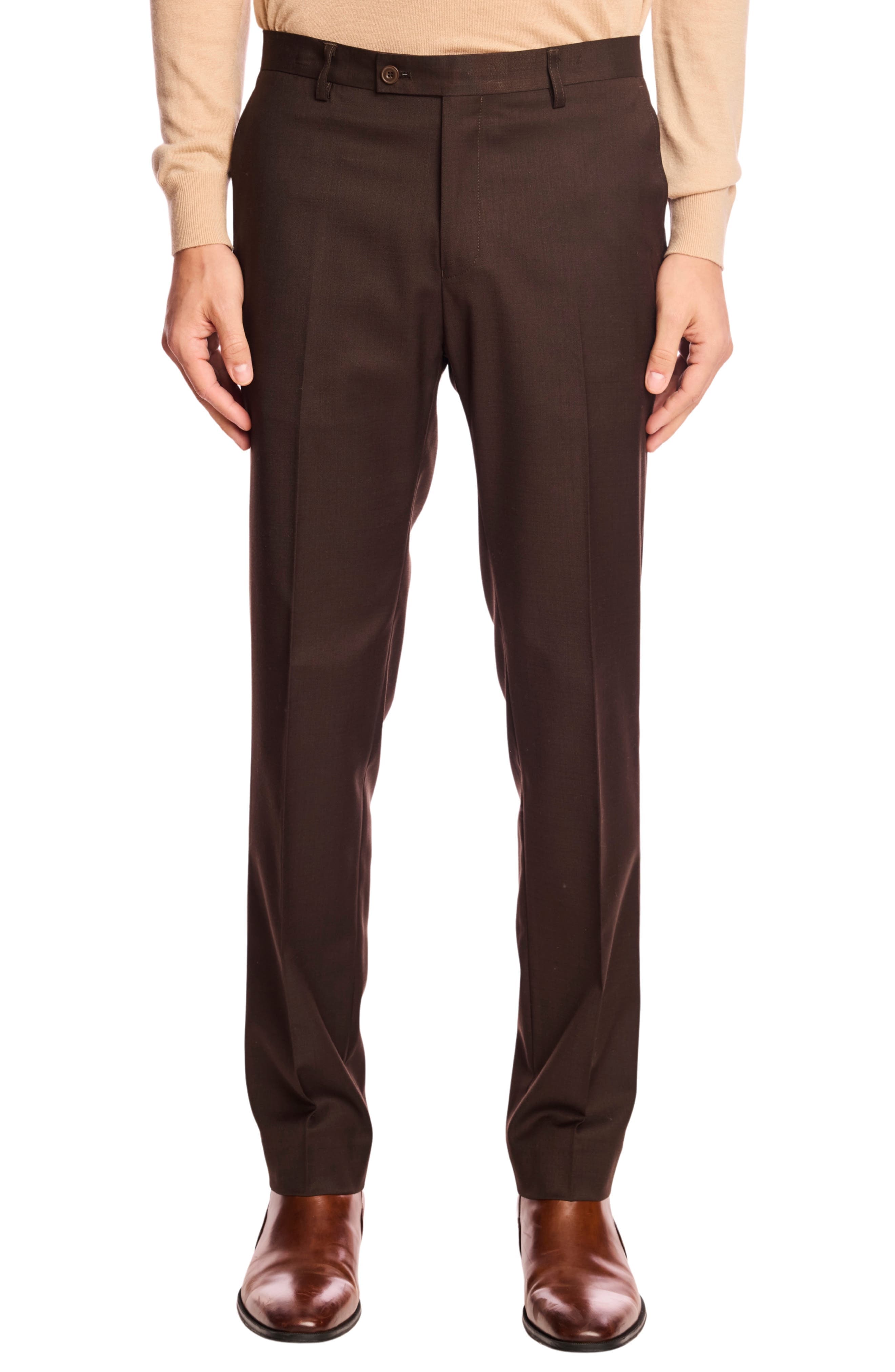 Downing Slim Fit Flat Front Dress Pants - image 1