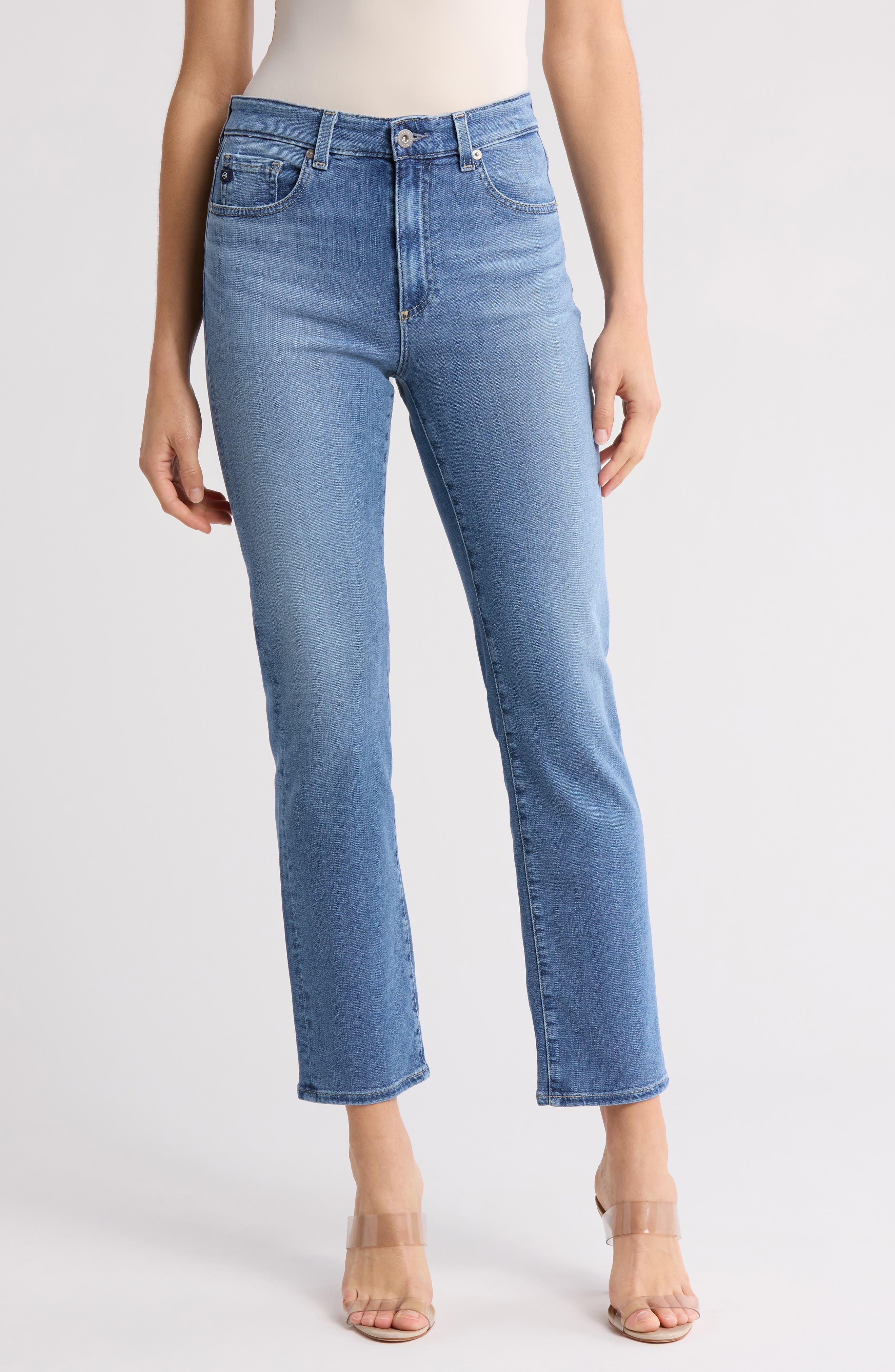 Saige Crop Straight Leg Jeans - image 1