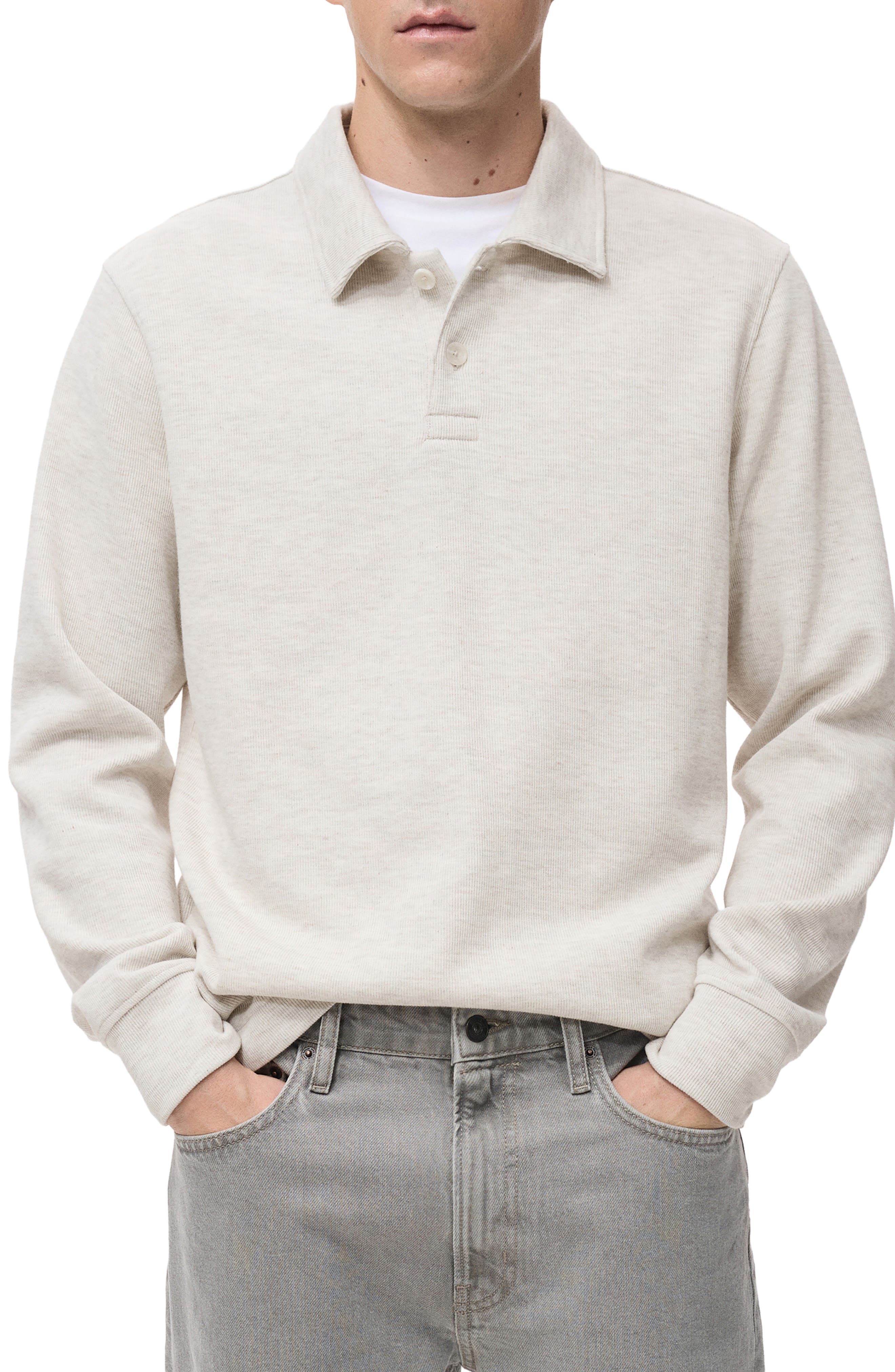 Ribbed Long Sleeve Polo - image 1