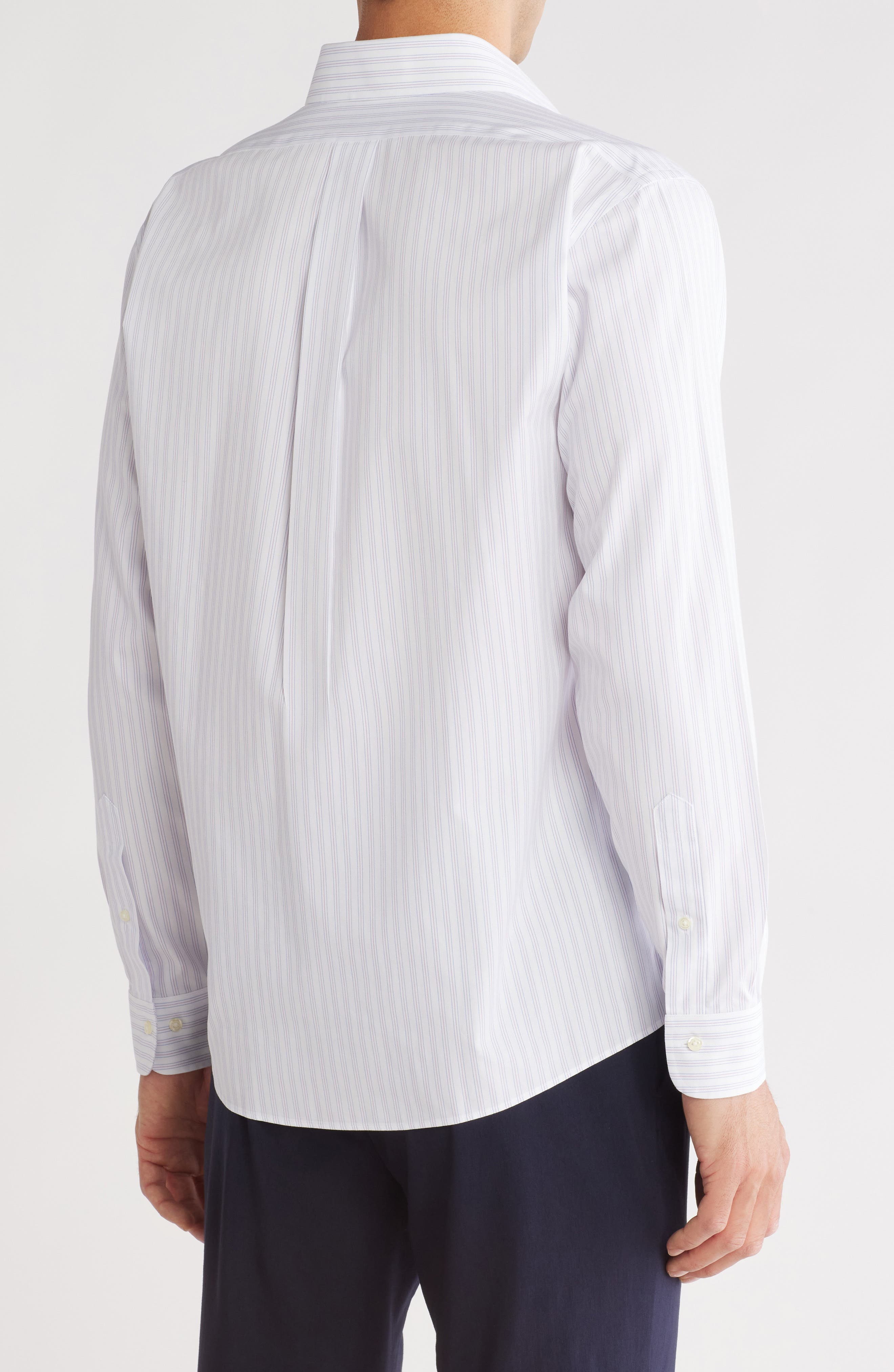 Regular Fit Stripe Non-Iron Dress Shirt - image 2