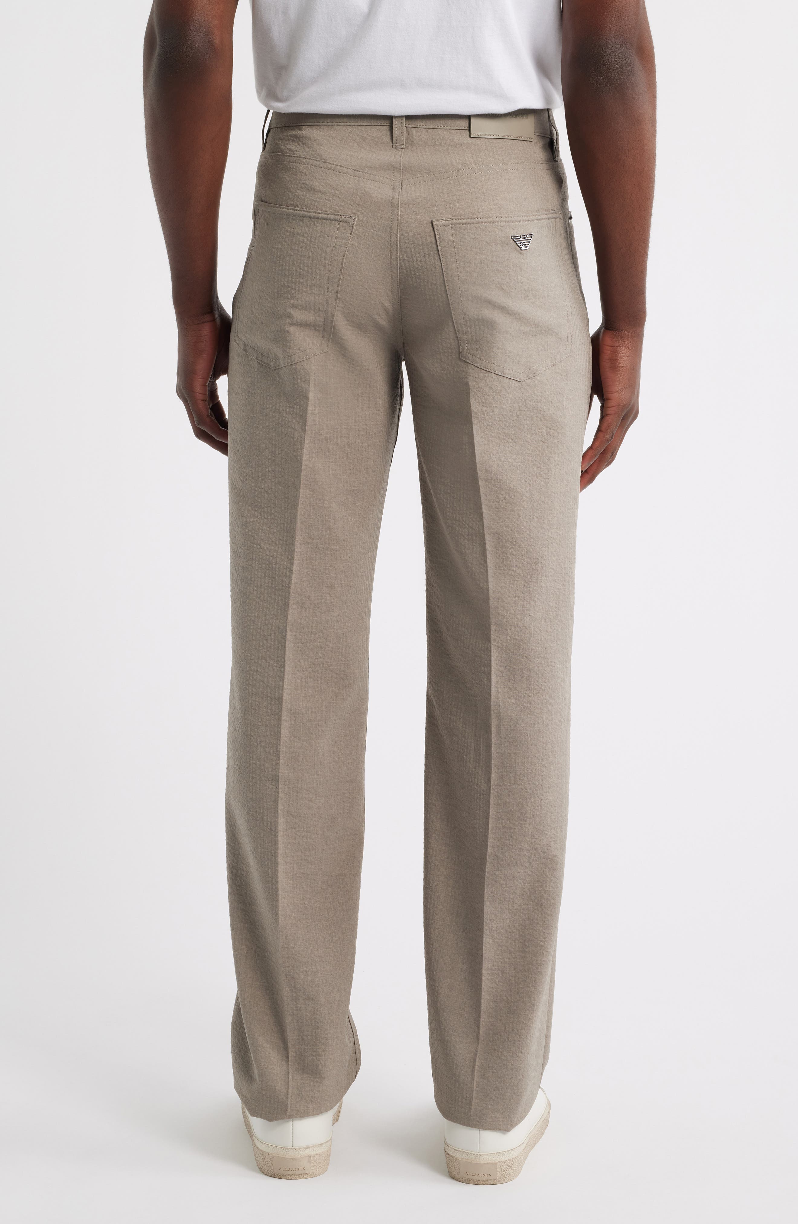Five-Pocket Seersucker Pants - image 4