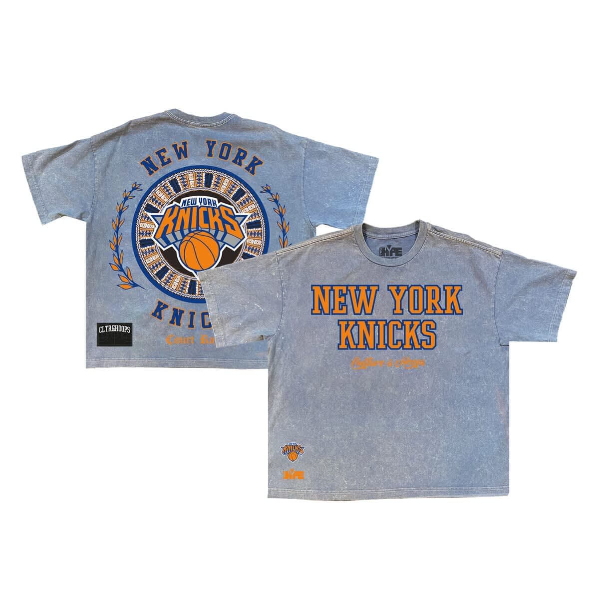 Men's  Powder Blue New York Knicks Culture Worldwide Collection Premium T-Shirt - image 1